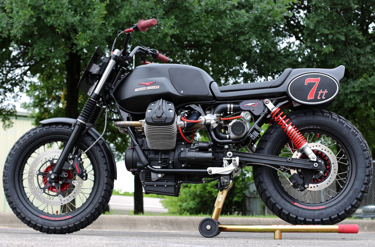 Paisaje firma paralelo AF1 Racing Moto Guzzi V7 Turbo Charged Custom Motorcycle | Cycle World
