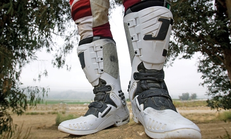 Jett Lite Motocross Boots Black Articulated Italian Design