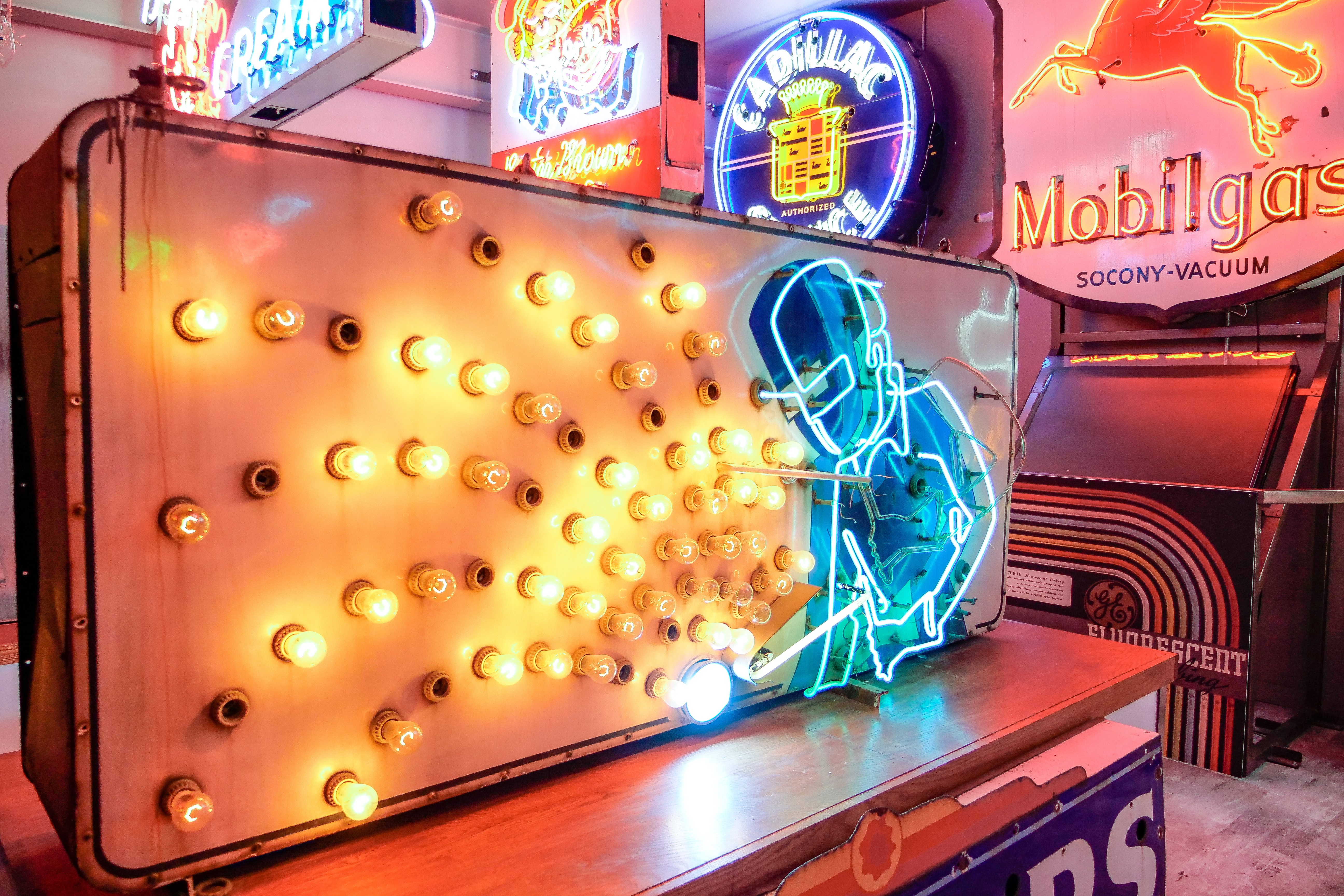The Dalles' National Neon Sign Museum transports visitors to