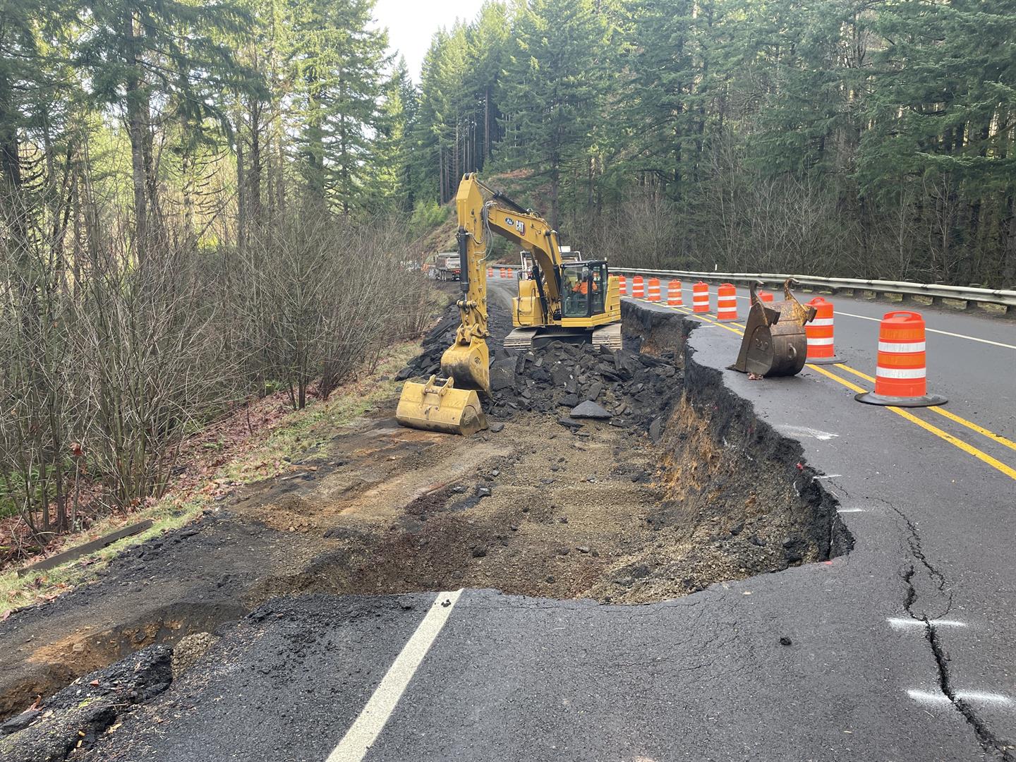 Washington County declares emergency for landslide on Oregon 6 - OPB