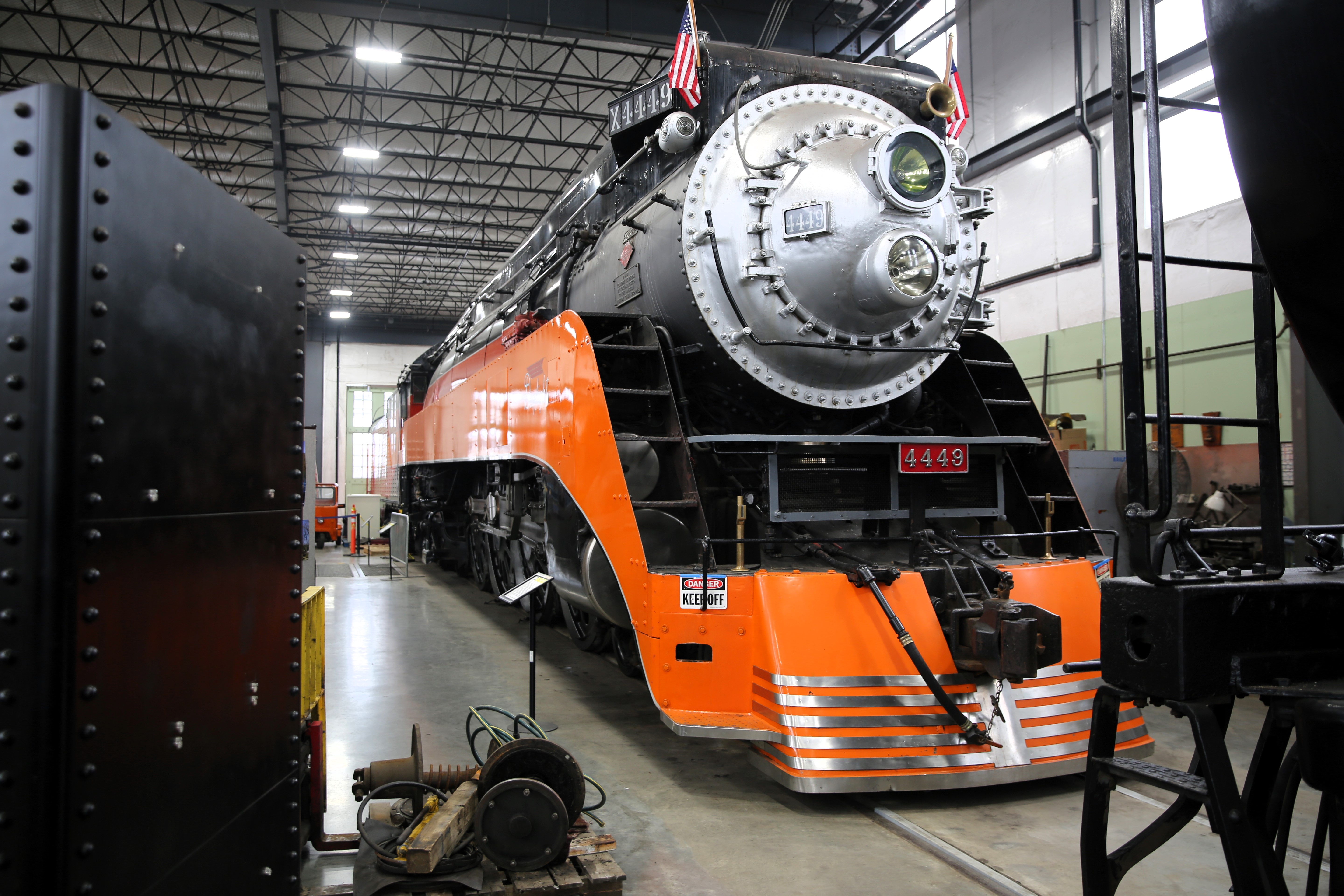 The Southern Pacific 4449 is considered one of the best operable “streamlined” steam locomotive of the Art Deco era, It pulled Southern Pacific “Daylight” coaches from Los Angeles to San Francisco over the scenic Coast Route to Portland until 1955. Feb. 28, 2024