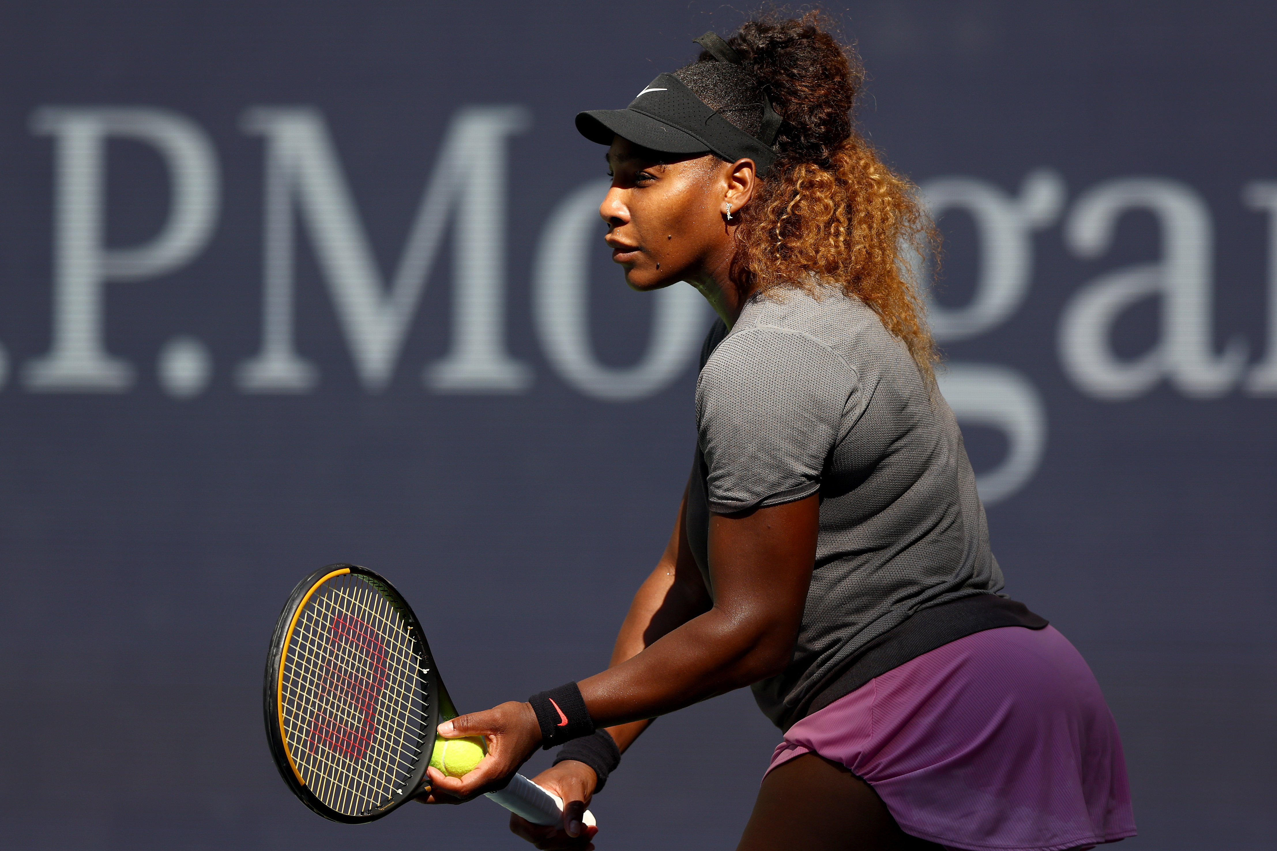 Serena Williams takes the court for the first match of her last U.S