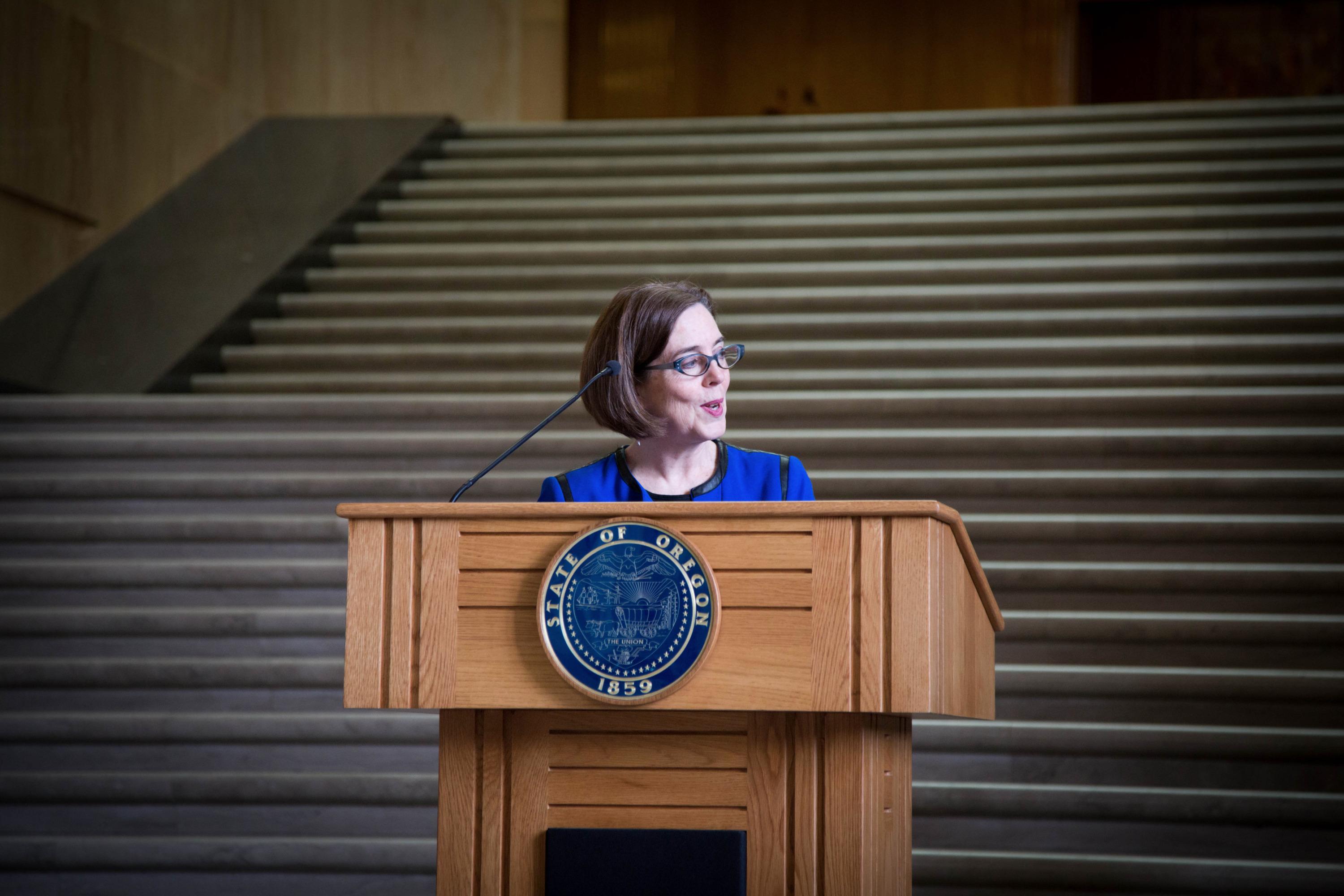 Oregon Gov. Kate Brown in 2015
