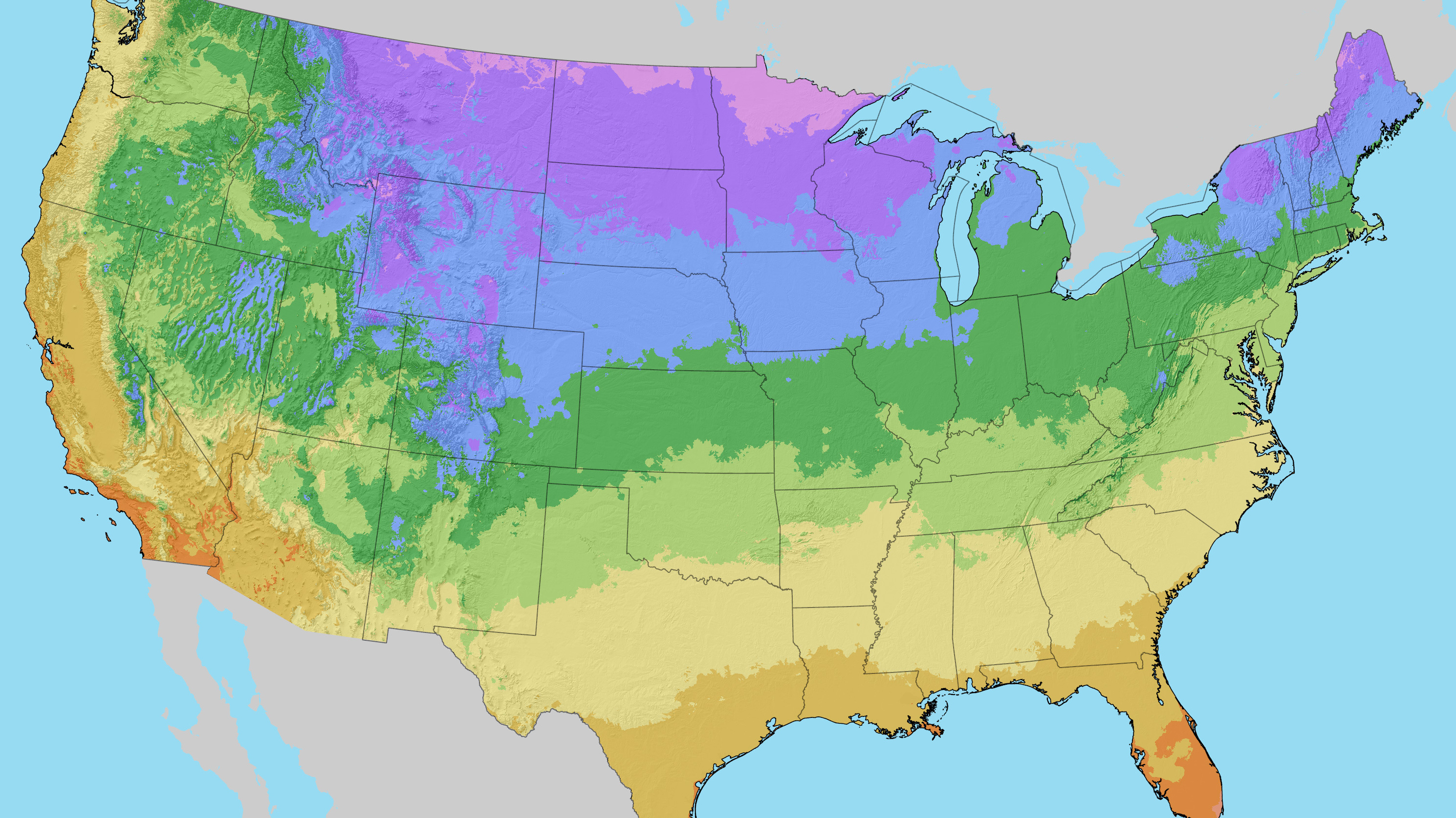 Hardiness Zone Map at