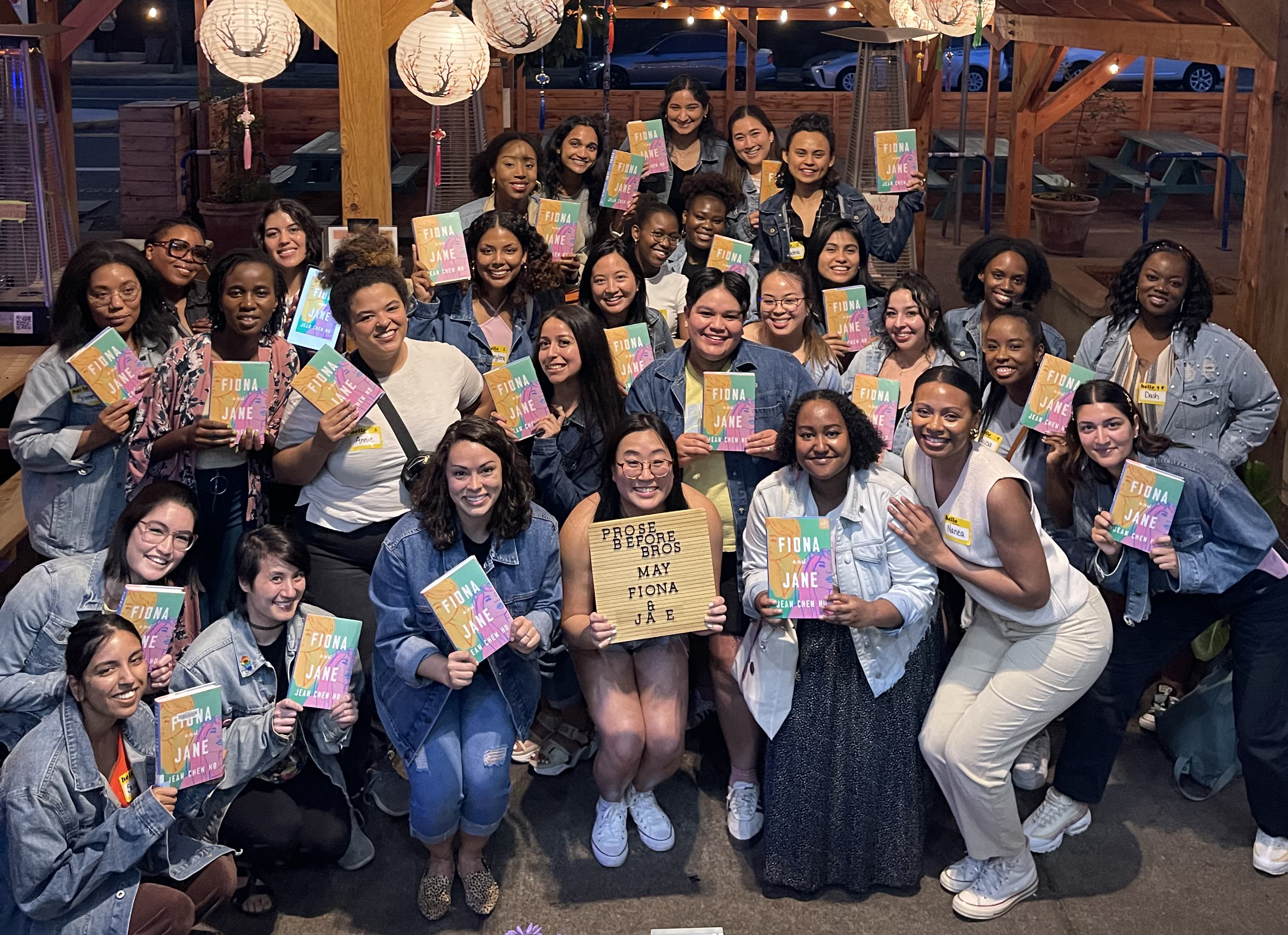 Attendees at a recent meeting of Prose Before Bros, a book club for women of color based in Portland, OR.