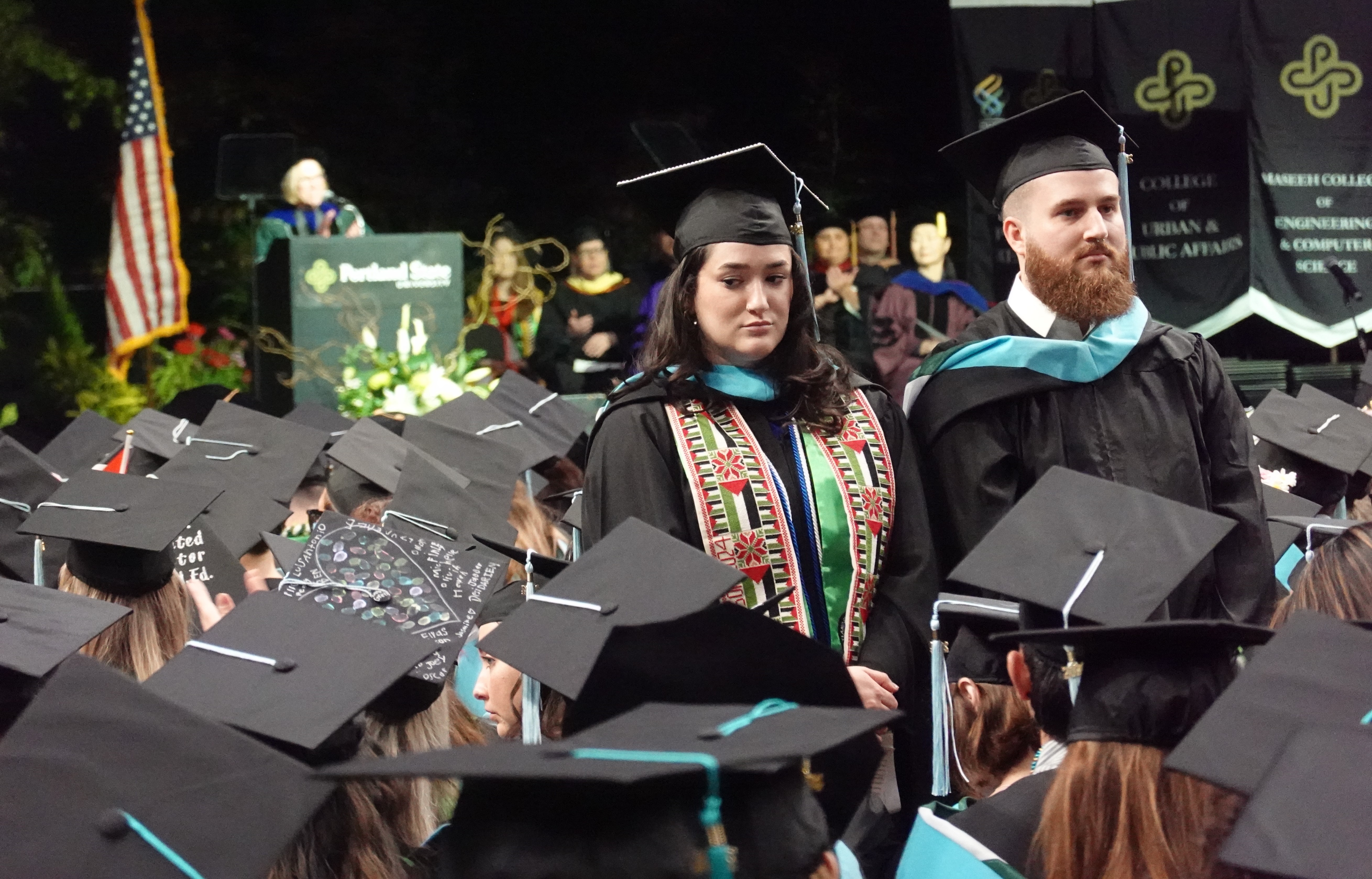 PSU students walk out of graduation to protest university over war in ...