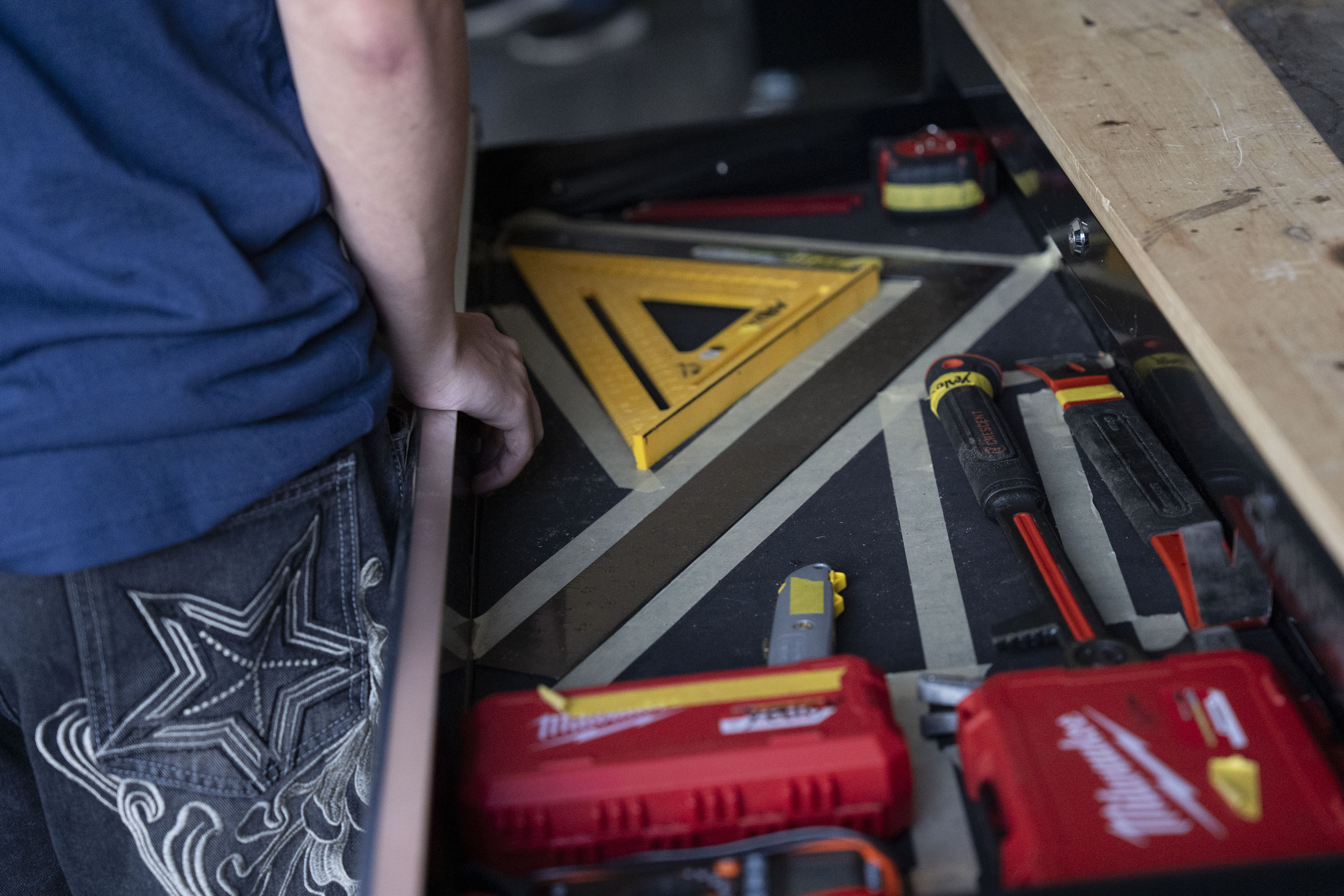 Tools on a workbench. Cascadia Tech Academy’s new Maritime Technology program was created in response to a workforce shortage in the global shipping and maritime industry.