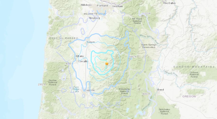 4.4 magnitude earthquake shakes Linn County OPB