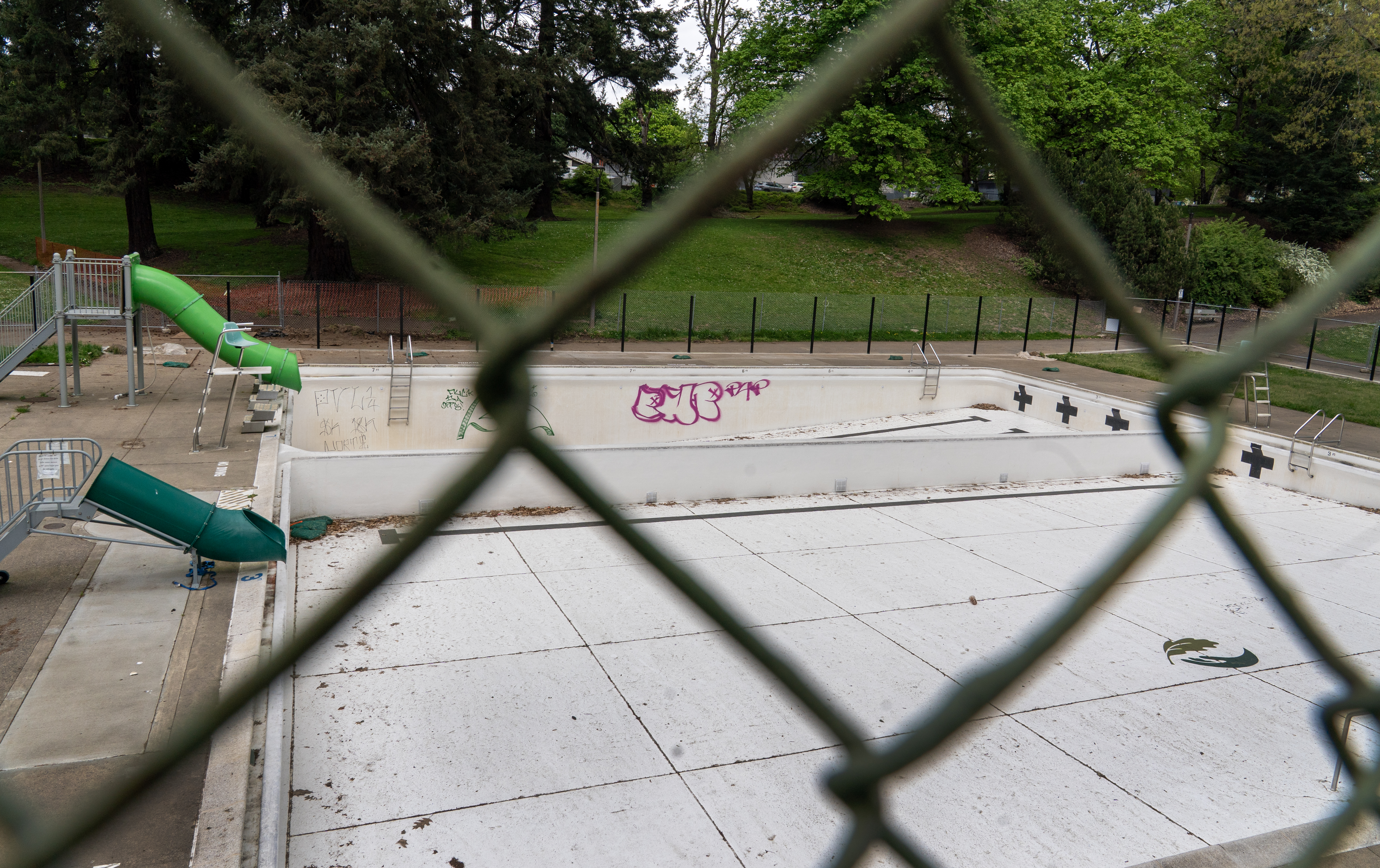 FILE: The Creston Park pool in Southeast Portland, April 21, 2025. 