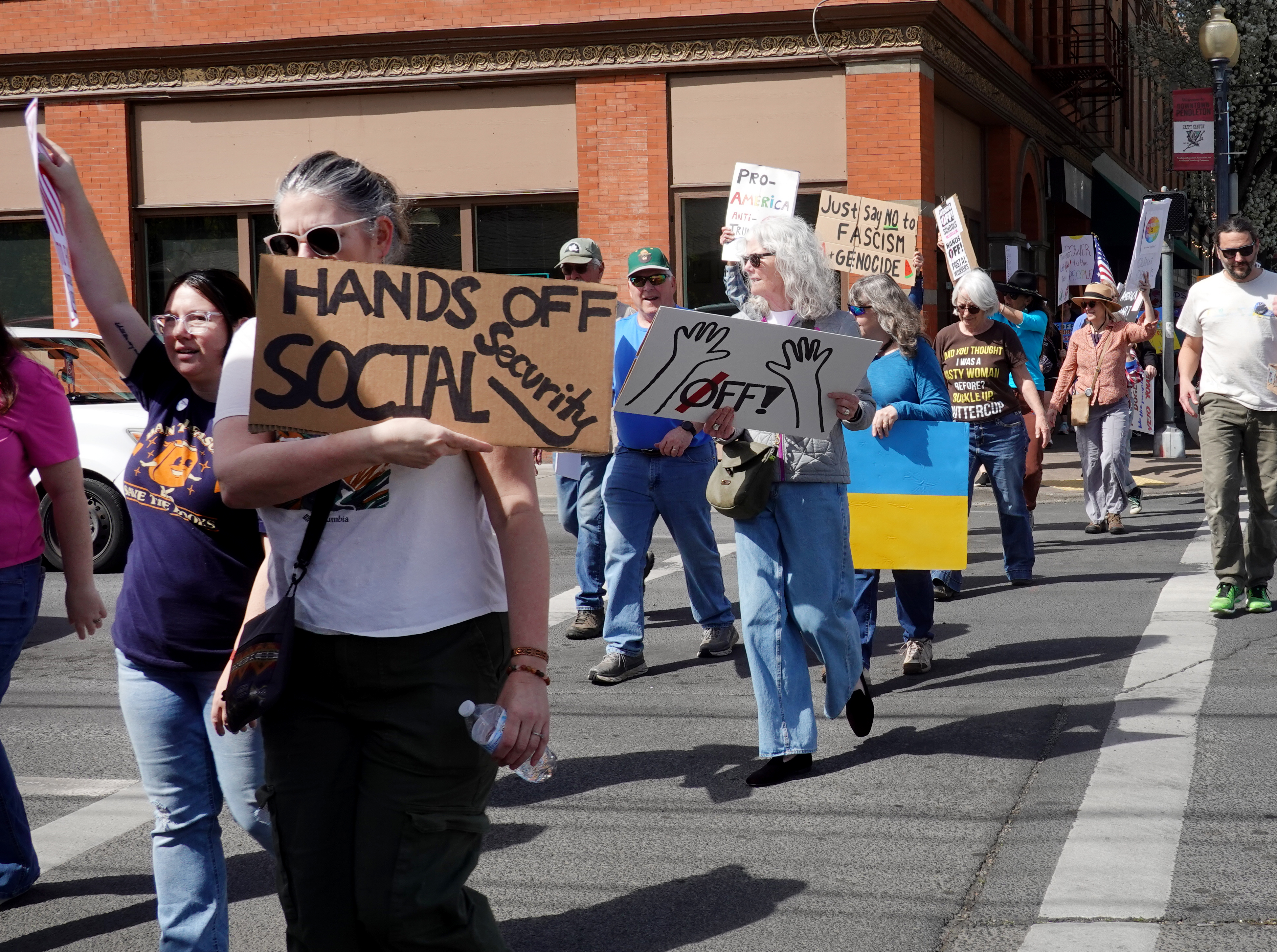 Demonstrators gather in Oregon, Washington for May Day protests - OPB