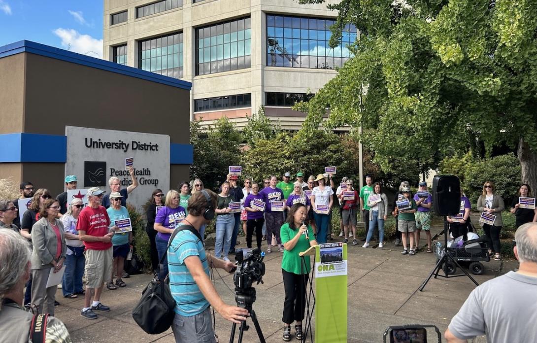 Five-day health care worker strike begins at PeaceHealth in