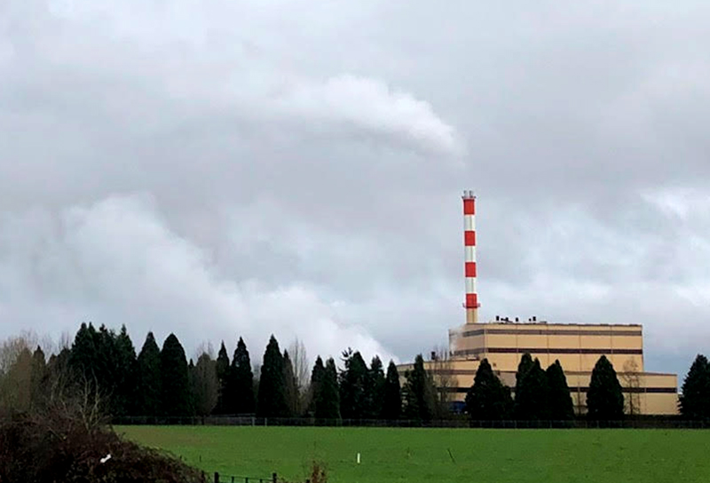 In this undated photo provided by Beyond Toxics, Reworld Marion Inc waste incinerator is pictured in Brooks, Oregon. It is the state's only such facility and the only one on the entire West Coast that accepts medical waste.