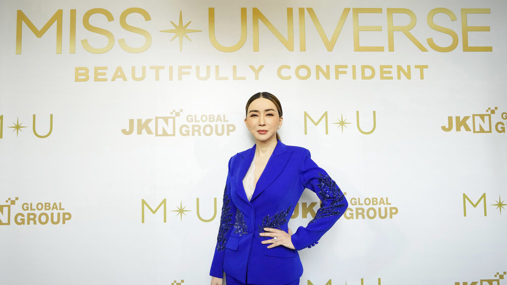 Thai business tycoon and transgender activist Chakrapong "Anne" Chakrajutathib poses for a photo after a news conference Thursday in Bangkok.