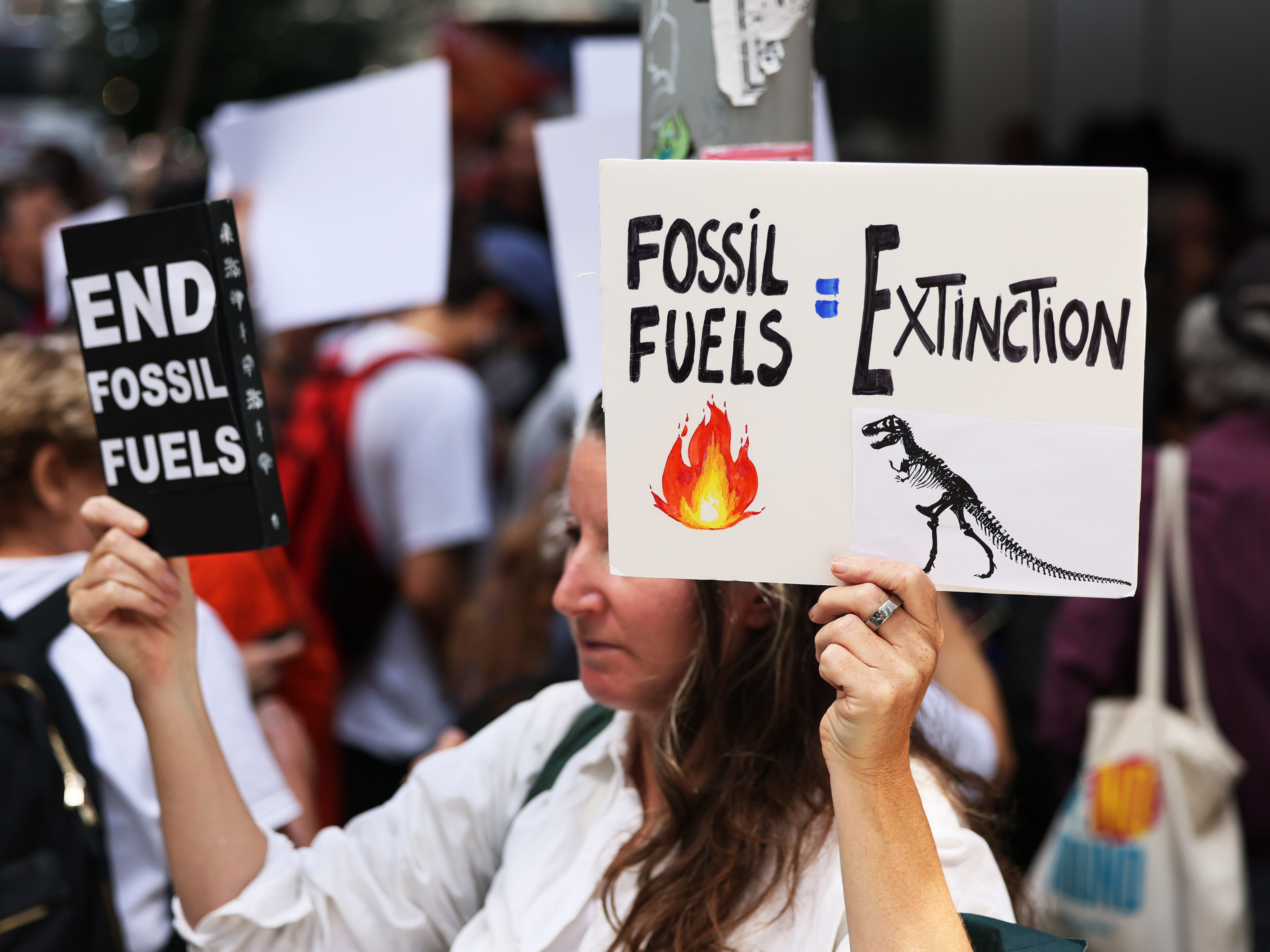 Thousands expected to march in New York to demand that Biden end fossil fuels