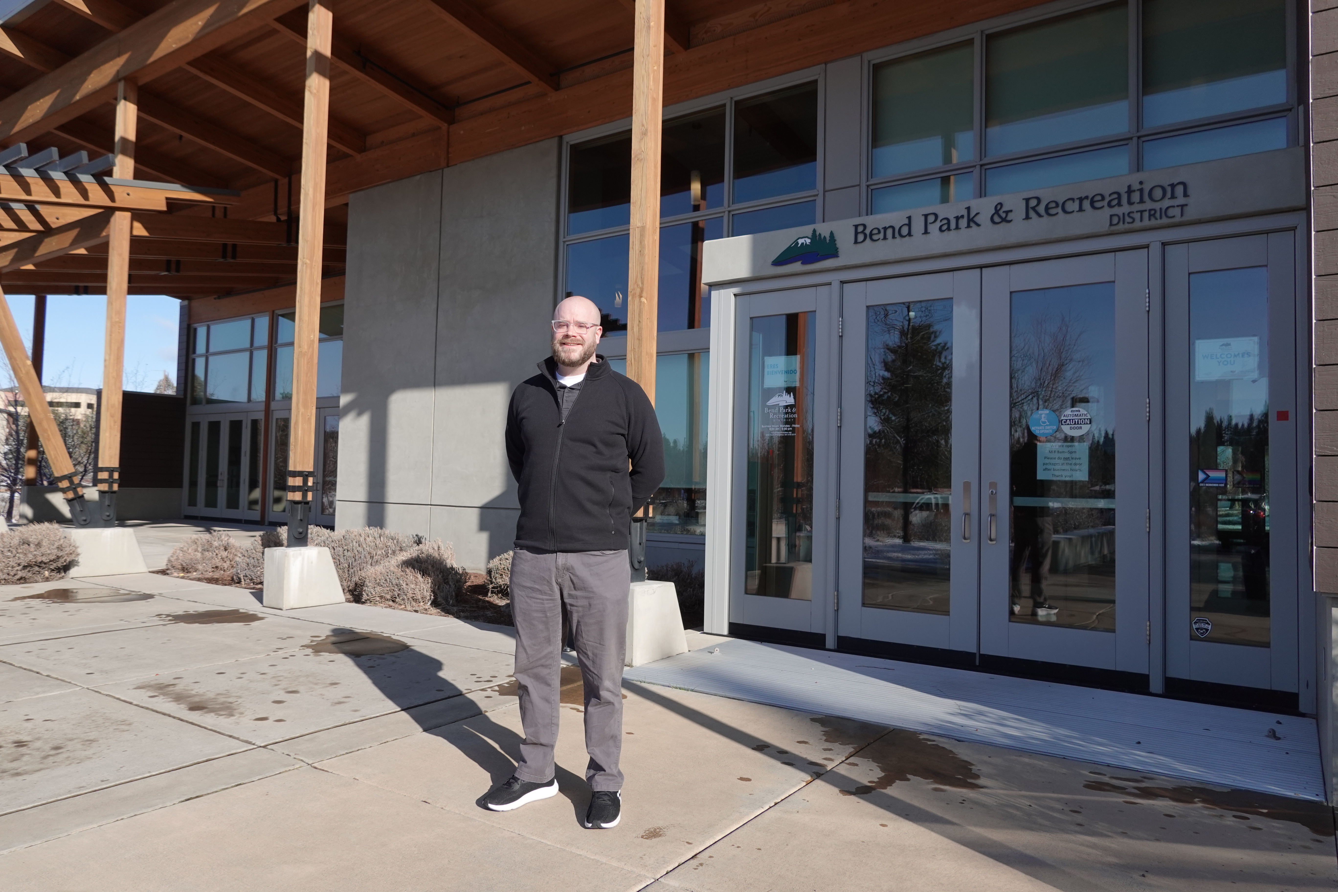 "We are offering more spots than we ever had... It's still not nearly enough," says Michael Egging, a recreation business manager with BPRD, at the district's office on March 15, 2023.