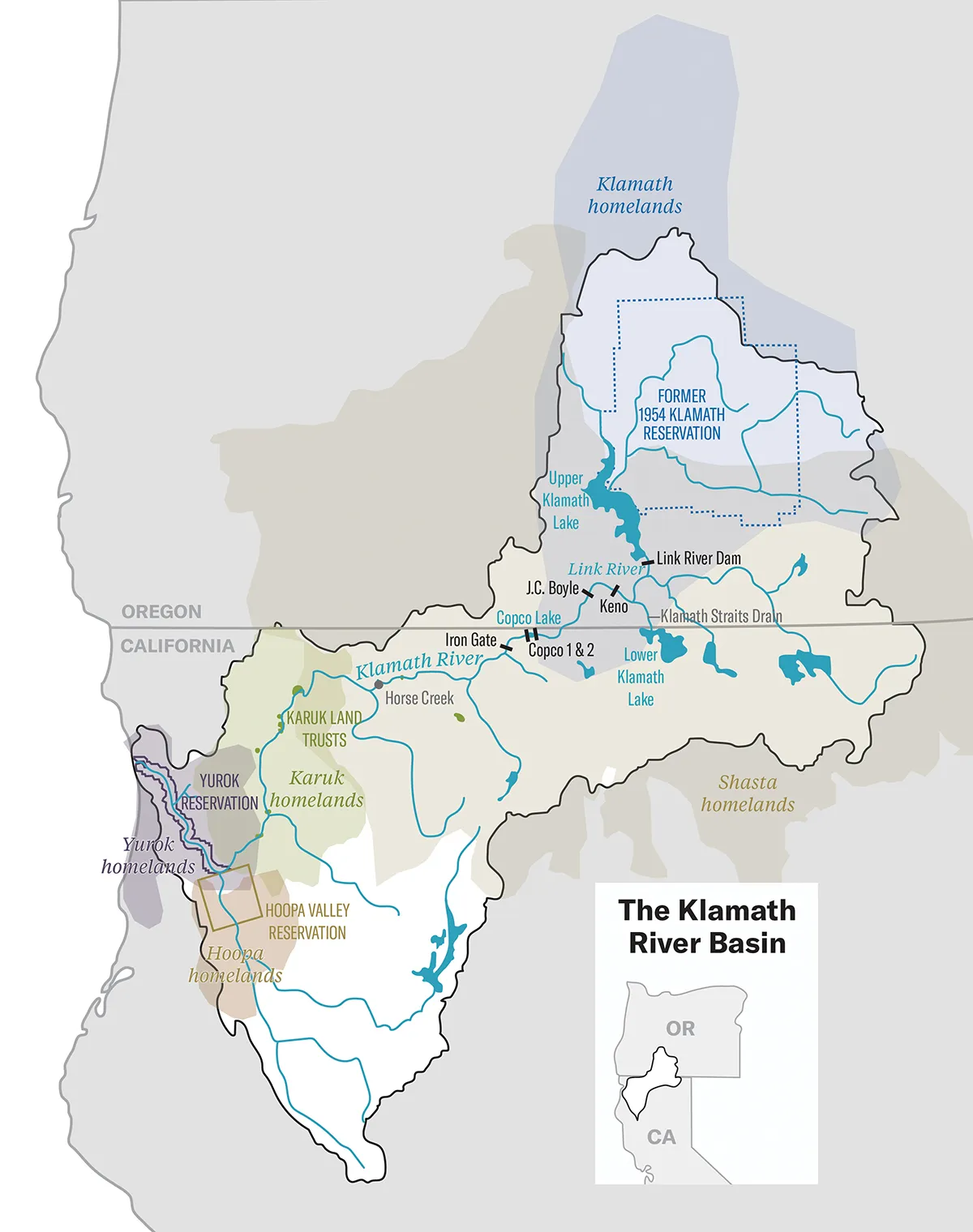 Graphic of the Klamath River.