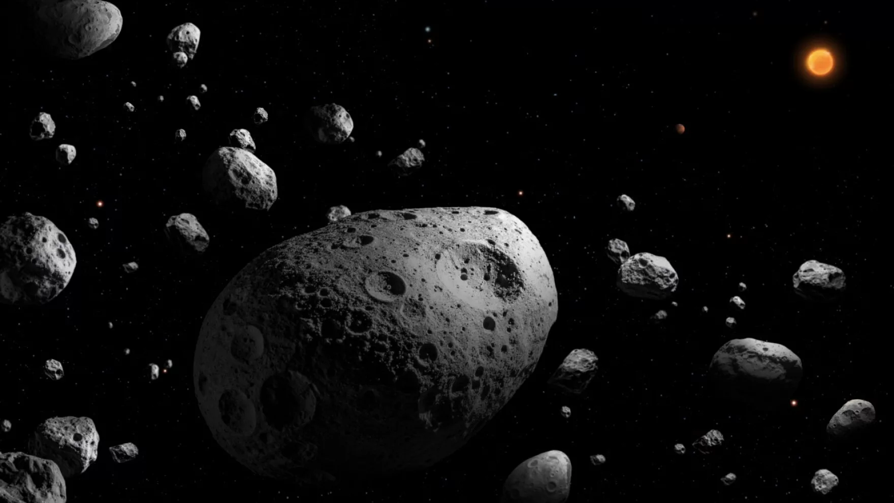 FILE - This artist’s illustration depicts 2025 MN45, the fastest-rotating asteroid with a diameter over 500 meters that scientists have ever found.