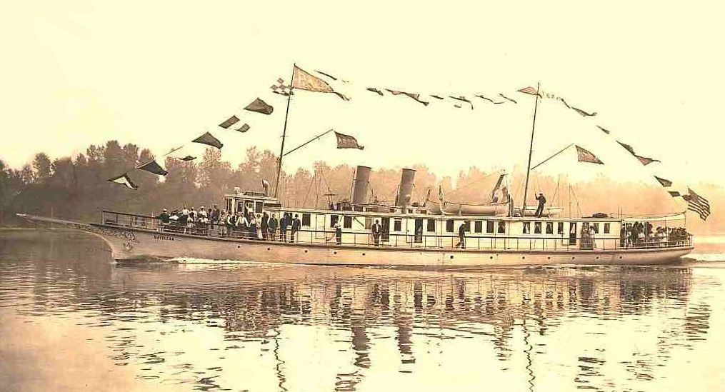 This photo of the Bayocean motor yacht was taken sometime between May 27, 1911, when the yacht was launched in Portland, Oregon, and May 21, 1913, when this image was published in the San Francisco Call.