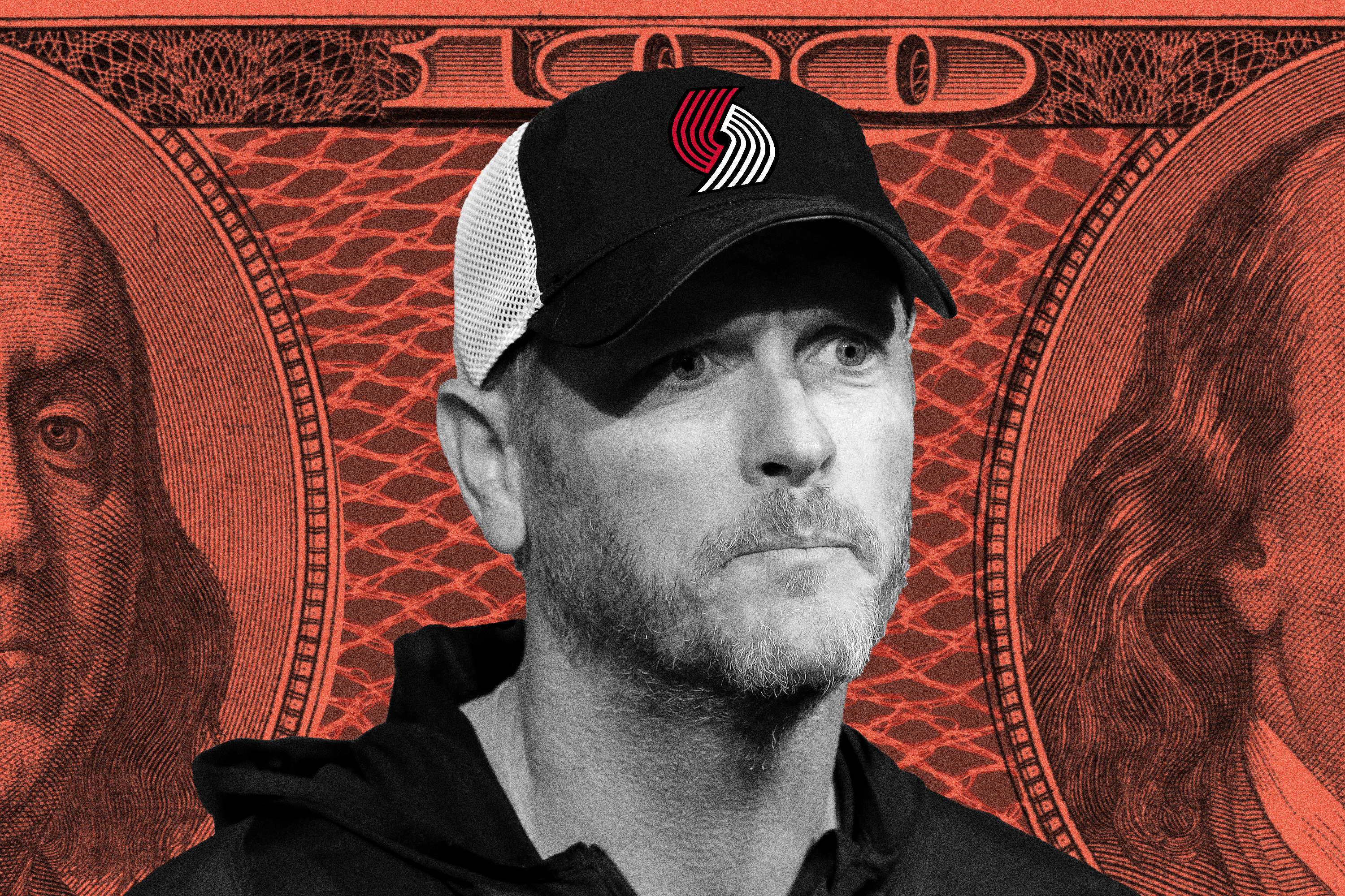 Source images: Gerry Broome/AP Photo, Portland Trailblazers, Wikimedia Commons.
