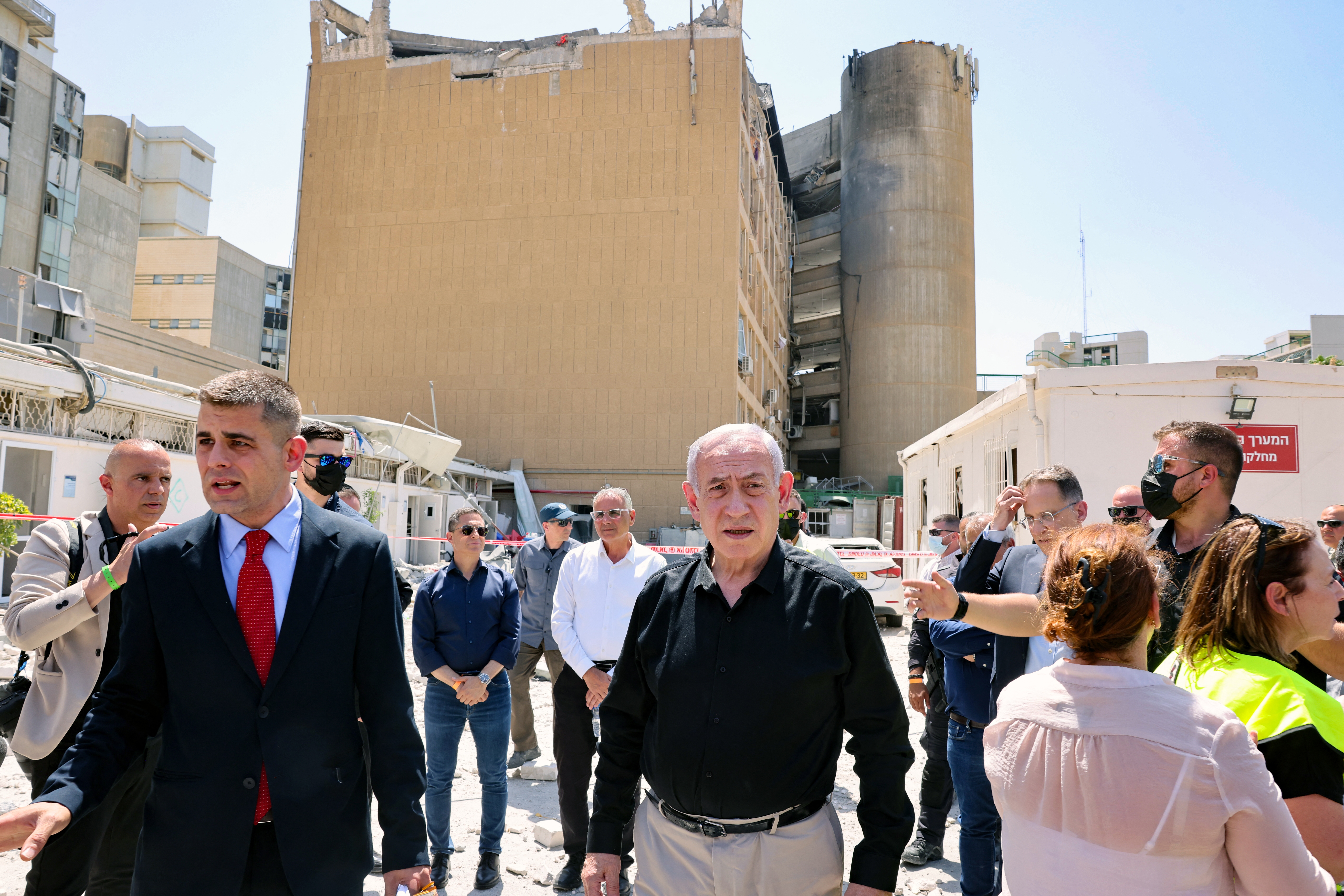 Israeli Prime Minister Benjamin Netanyahu visits Soroka Hospital in the southern city of Beersheba, after it was hit by a missile fired from Iran on June 19. Israel has scored a series of military successes and reshaped the Middle East since being stunned by a surprise Hamas attack in October 2023.