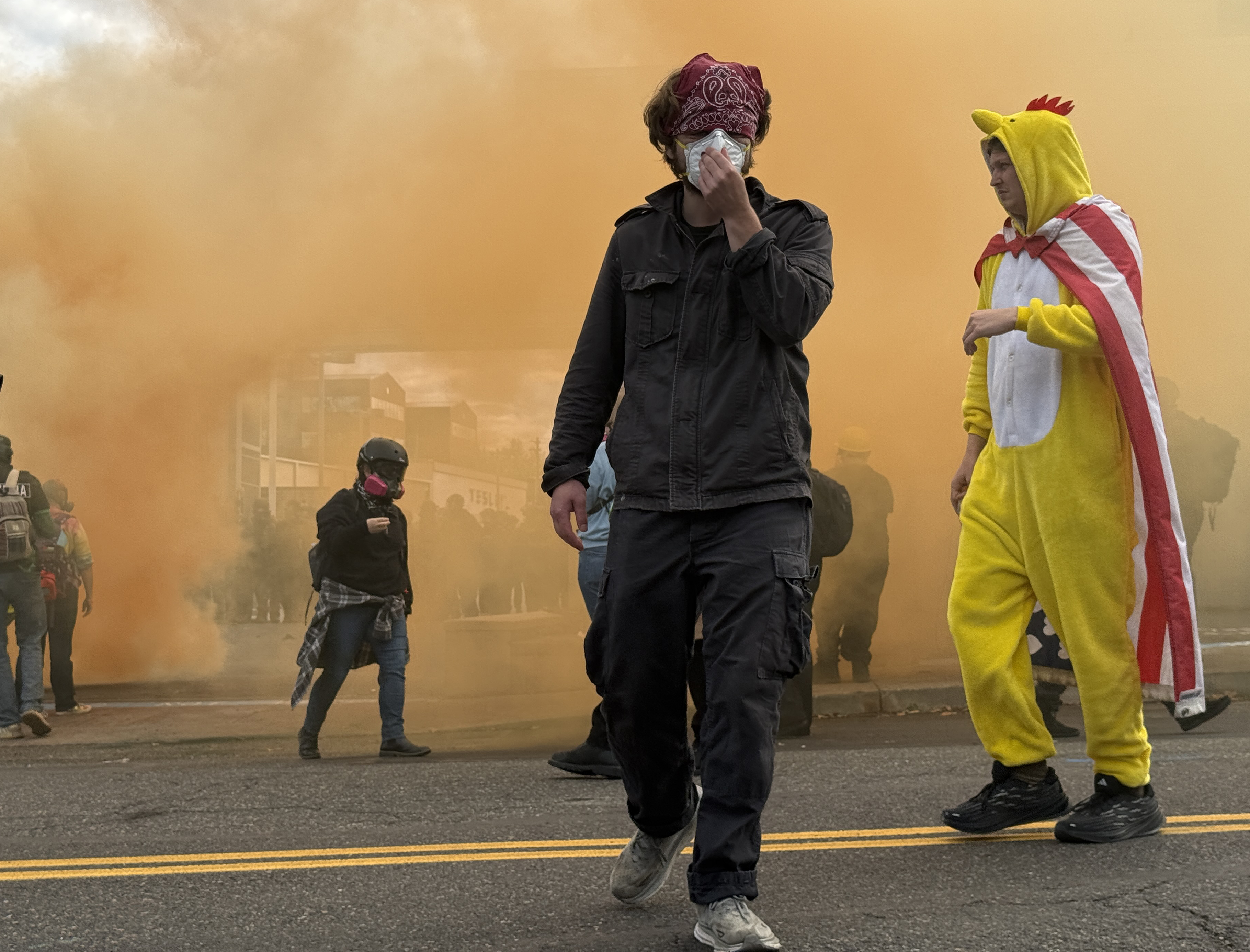After months of teargassing outside Portland ICE building, protesters ...