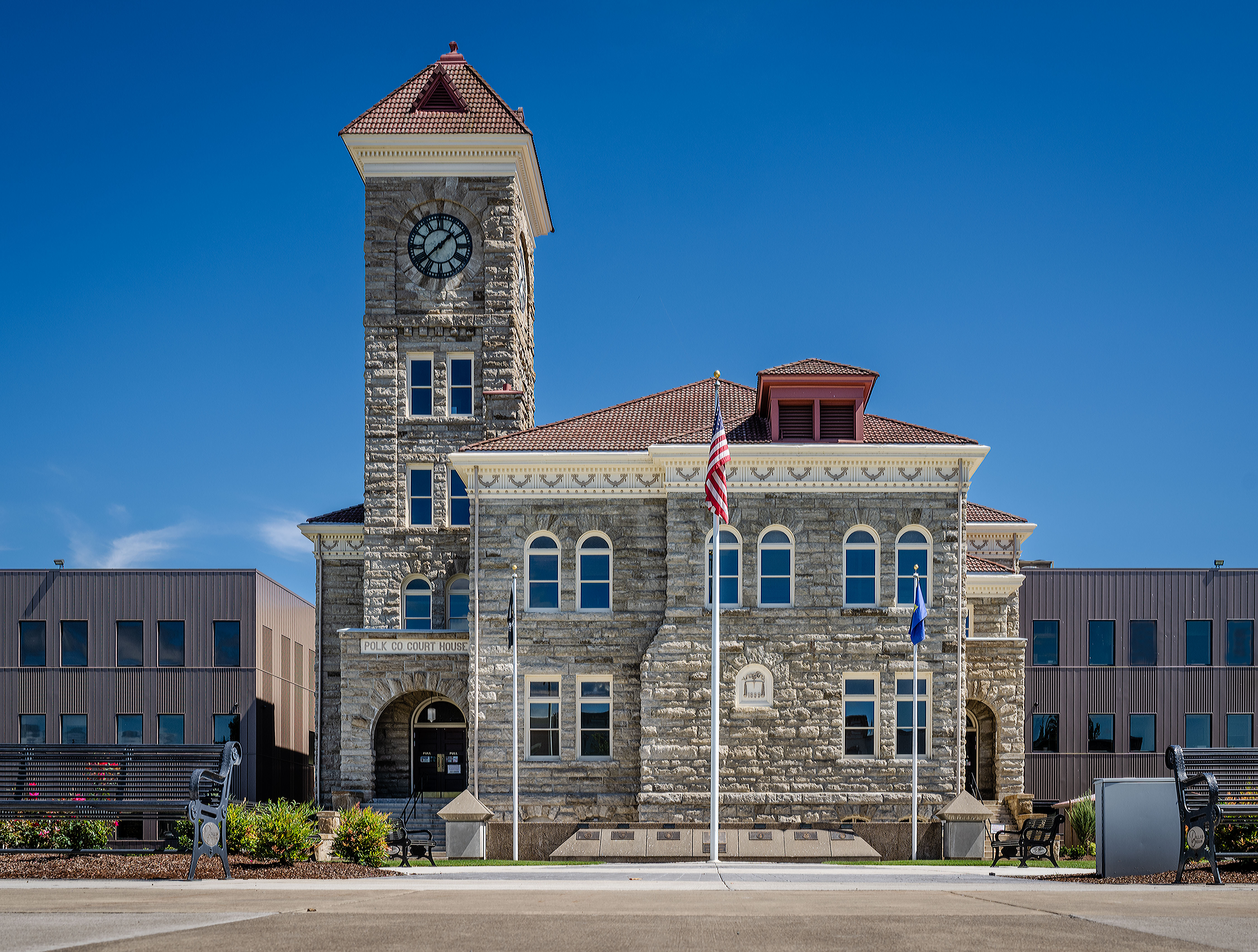 The courthouse is a prominent landmark in downtown Dallas. This photo was taken in 2022.