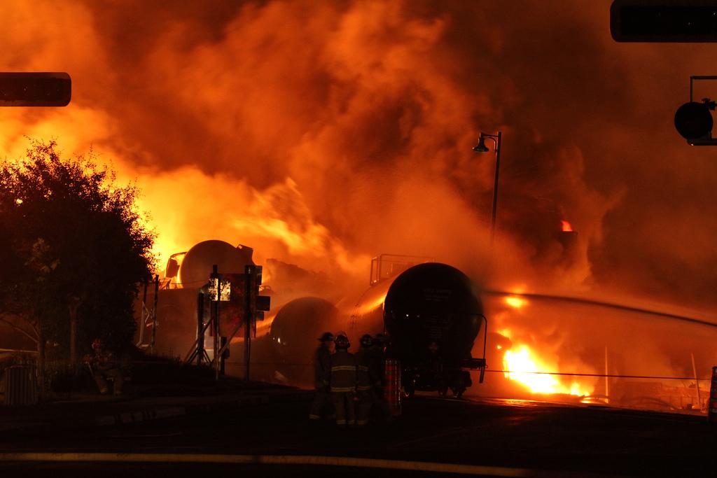 Oil Trains Exploding Exploding Oil Trains Prompt More Stringent Safety Tests - OPB