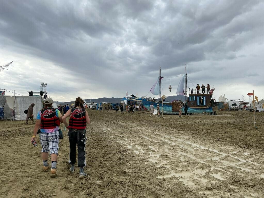 Burning Man festival attendees, finally free to leave, face 7