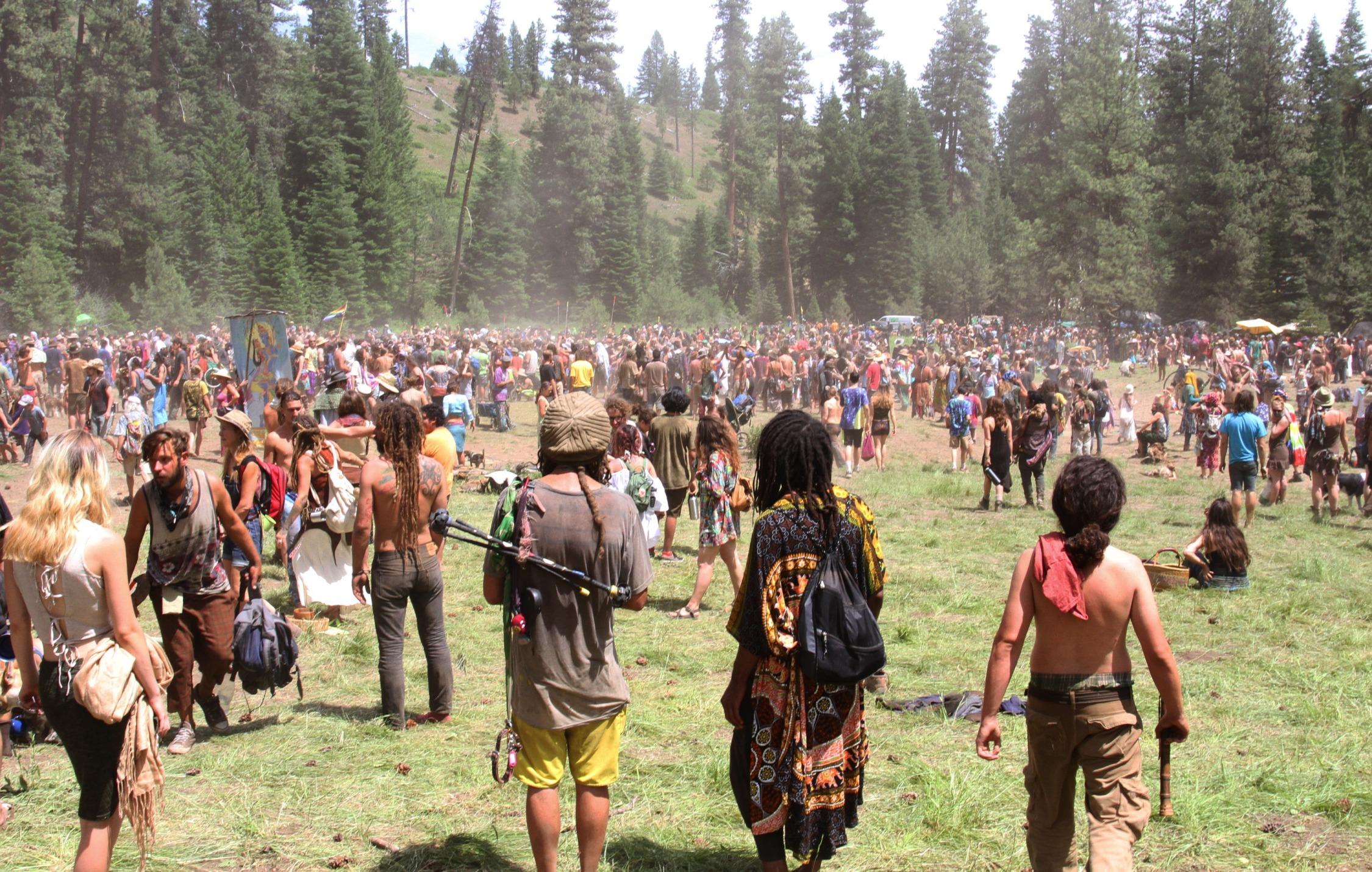 Oregon Rainbow Gathering Bliss For Campers, Headache For Forest