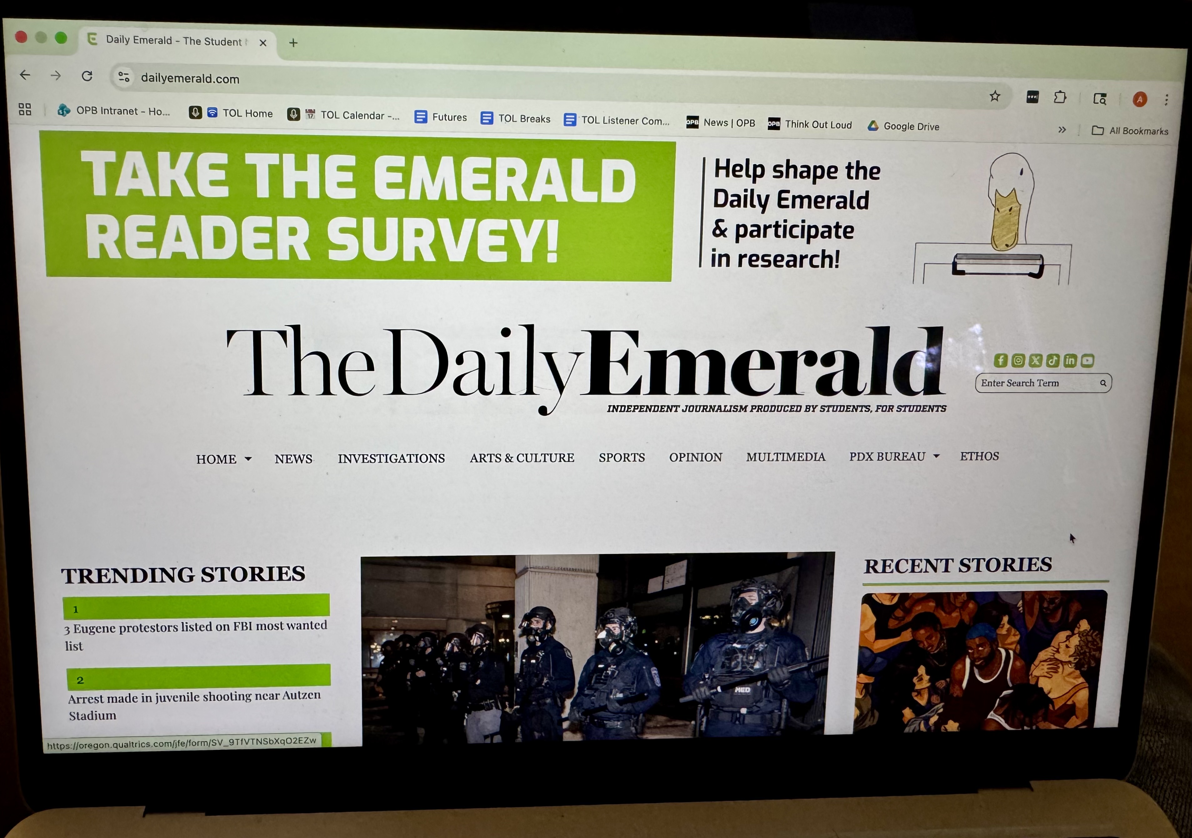 Running Paper How college newspapers in Eugene, Corvallis and Portland are covering ...