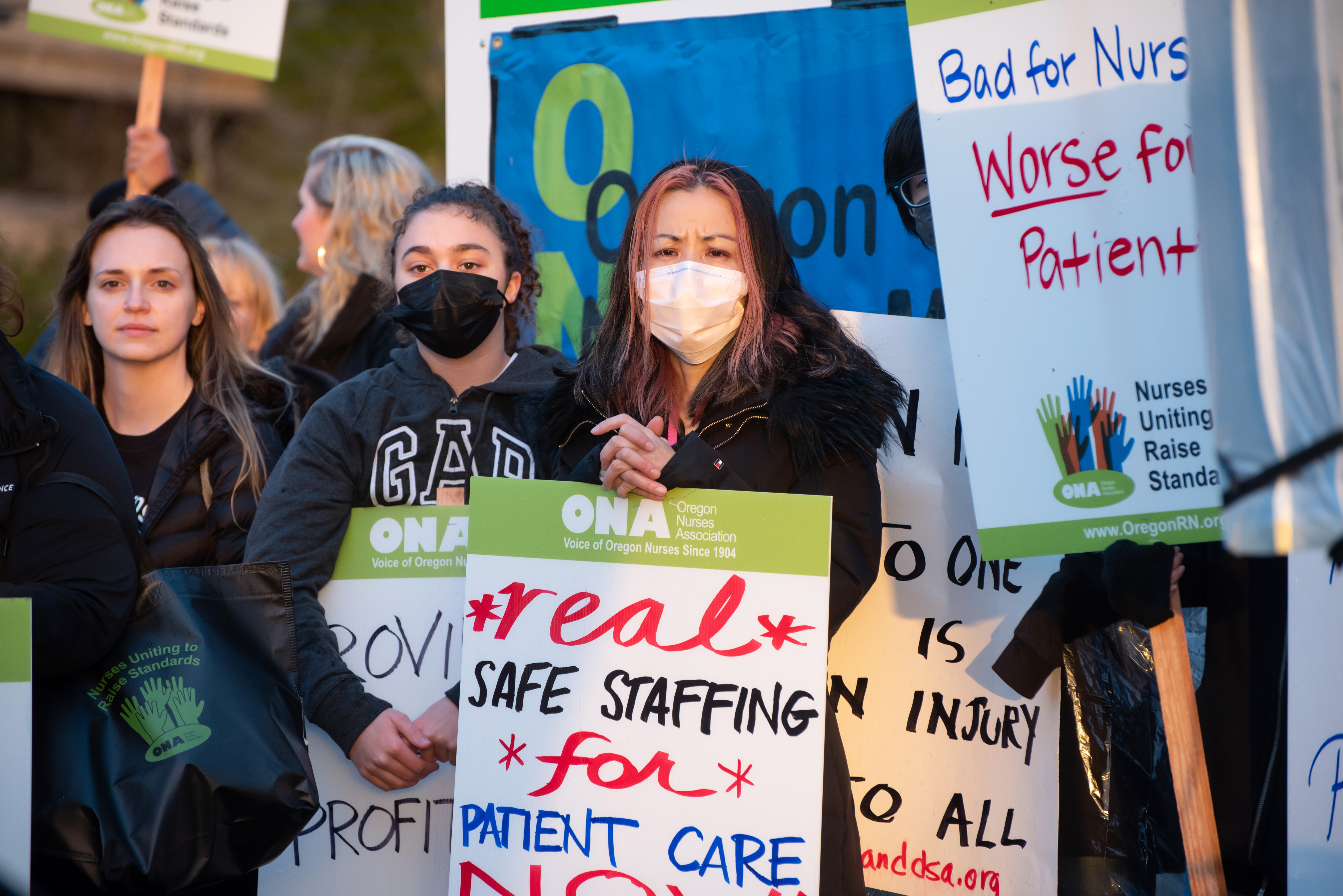 Nurses vote to authorize strike at 2 Providence hospitals, reach agreement  at 3rd hospital - OPB