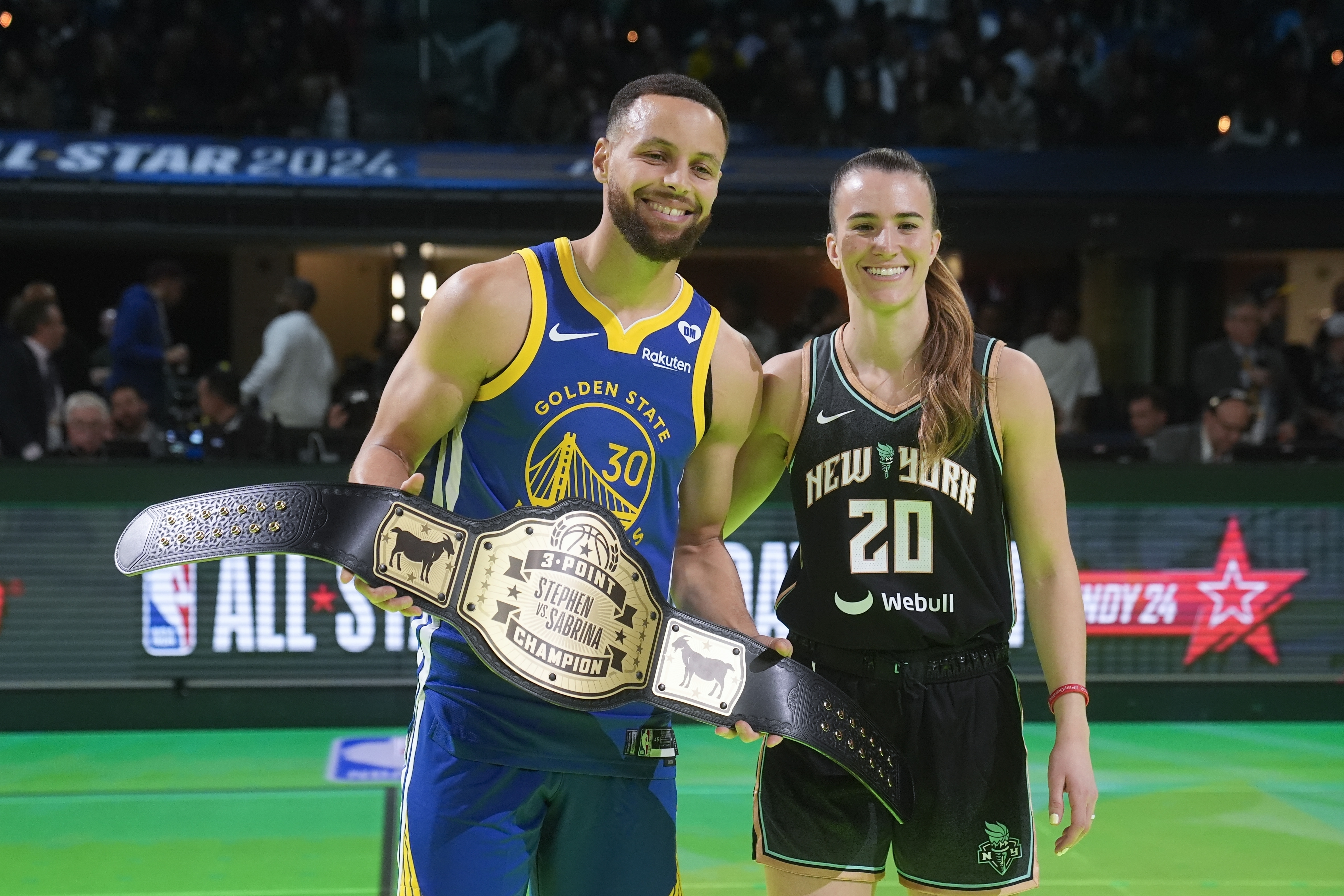 Stephen Curry tops Sabrina Ionescu in 3-point shootout at All-Star weekend  - OPB