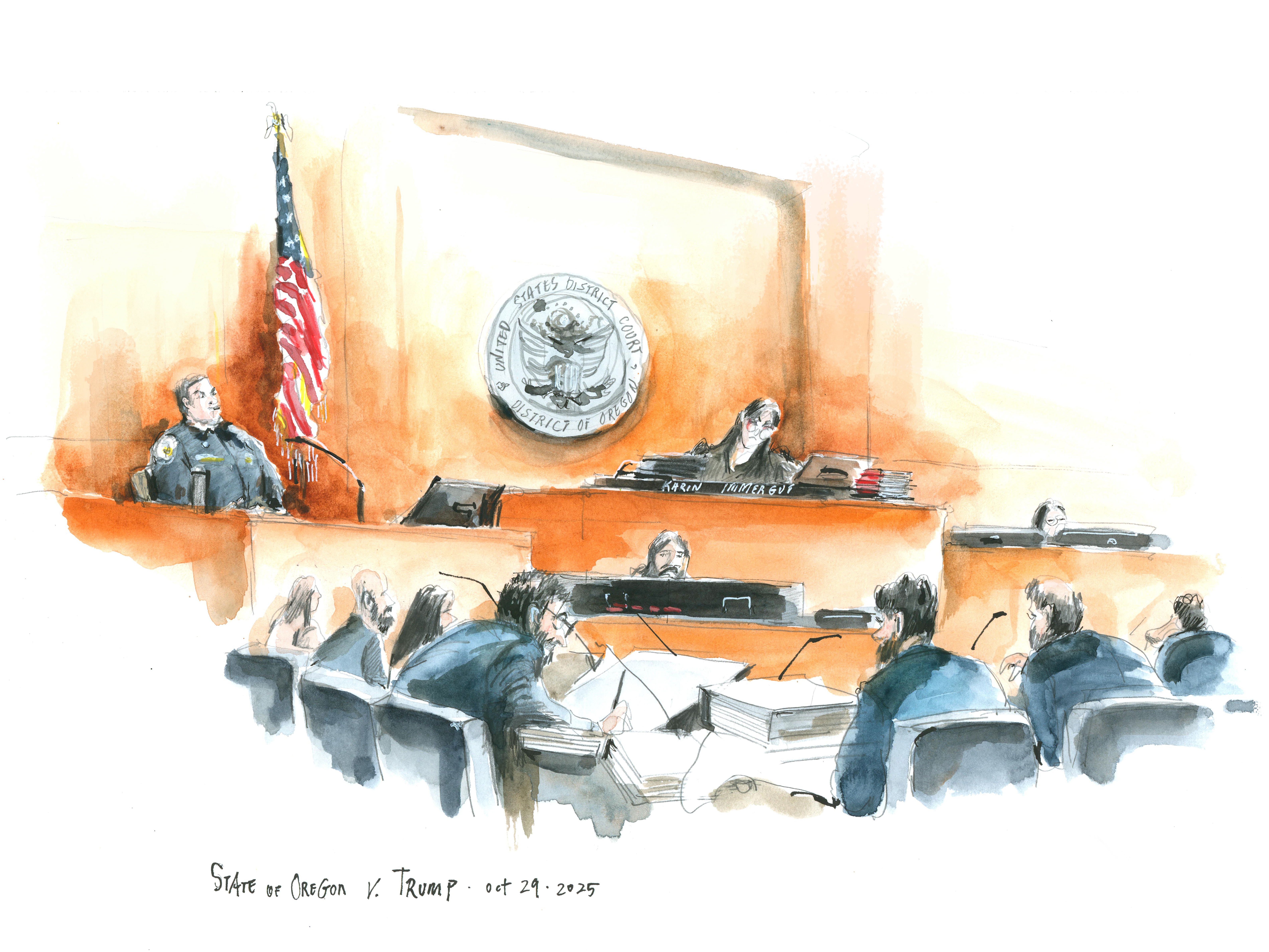 A federal trial concluded in Portland on Friday, Oct. 31, 2025, where U.S. District Court Judge Karin Immergut will decide if President Donald Trump acted lawfully or violated the state’s rights by trying to deploy the National Guard.