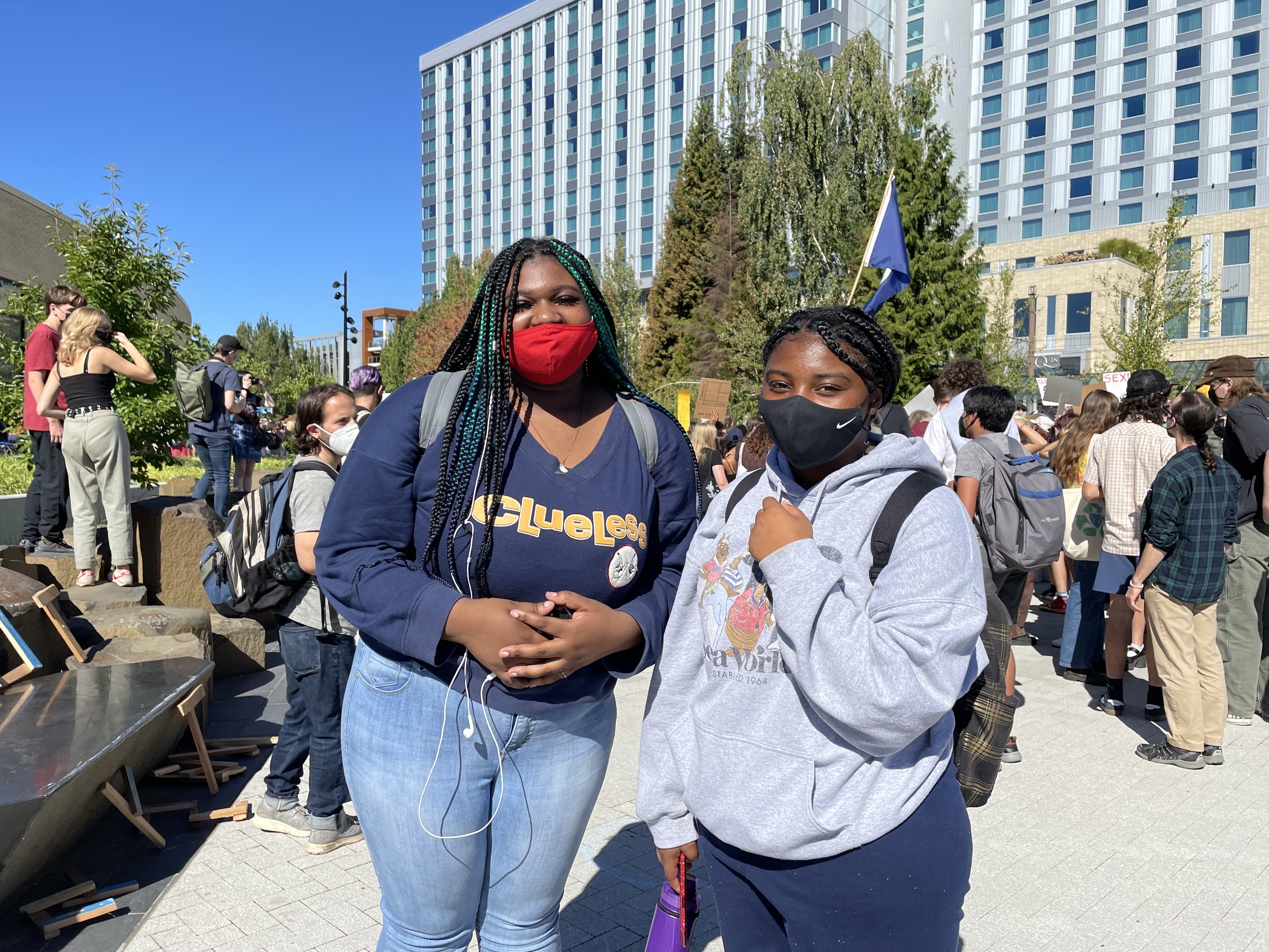 Portland youths take their climate-action message back on the streets after  pausing for the pandemic - OPB