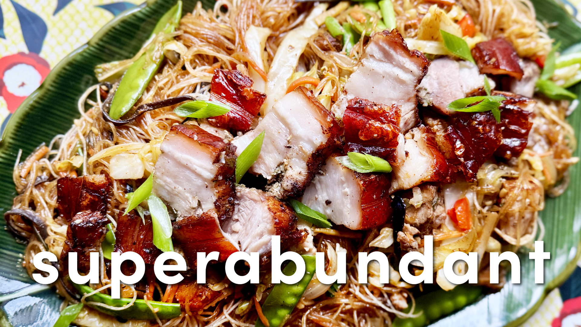 Superabundant recipe: Pancit with crispy pork lechon - OPB