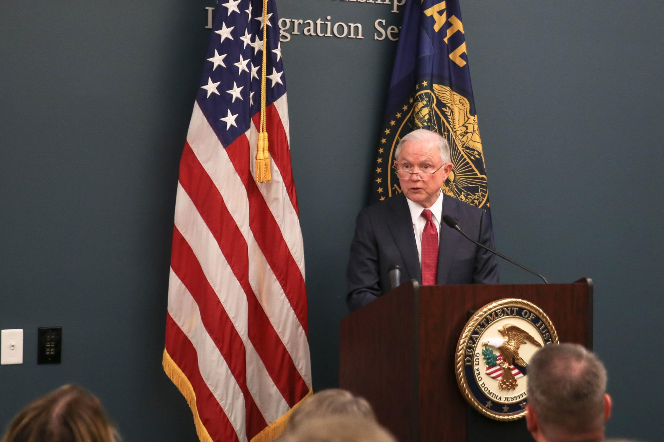 Us Attorney General Jeff Sessions Attacks Sanctuary Cities In Portland Opb