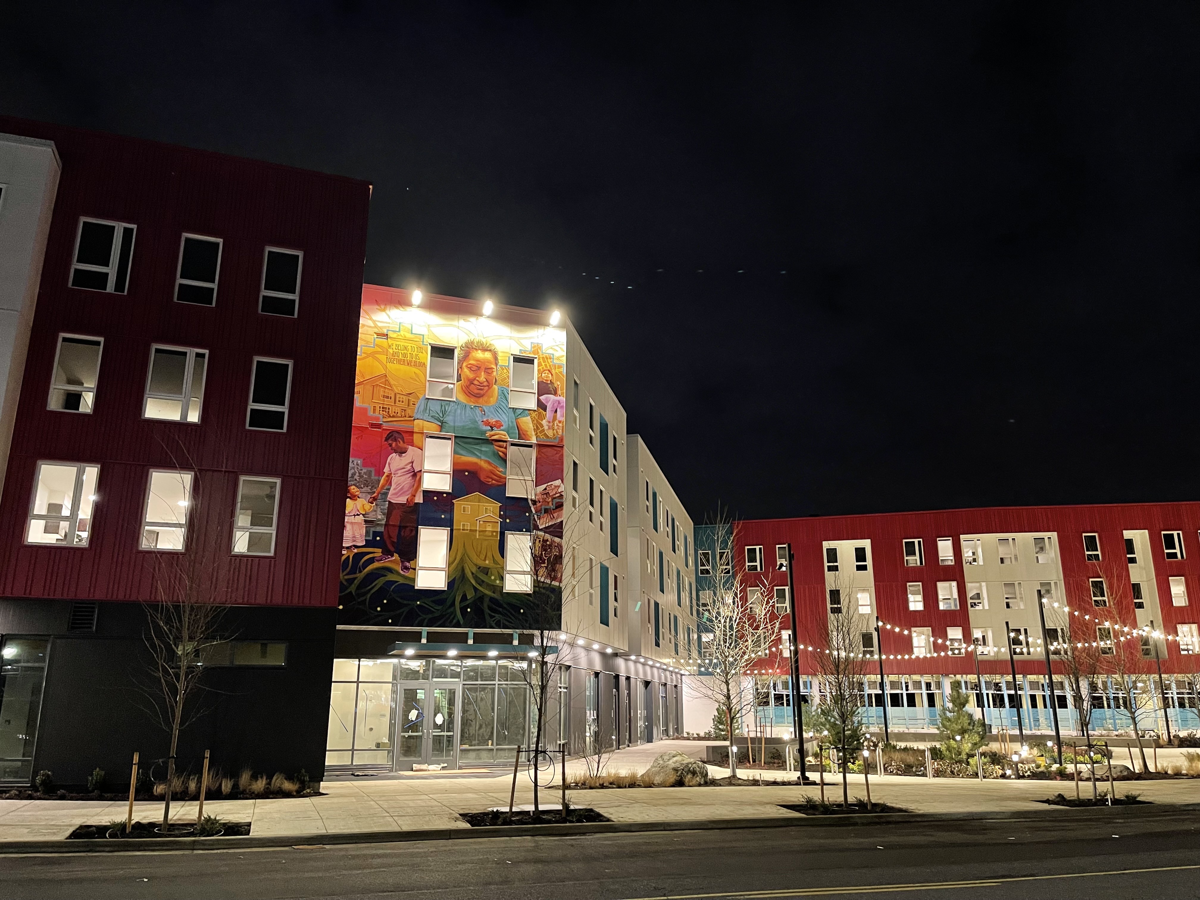 A Portland affordable housing project spotlights BIPOC lives in art - OPB