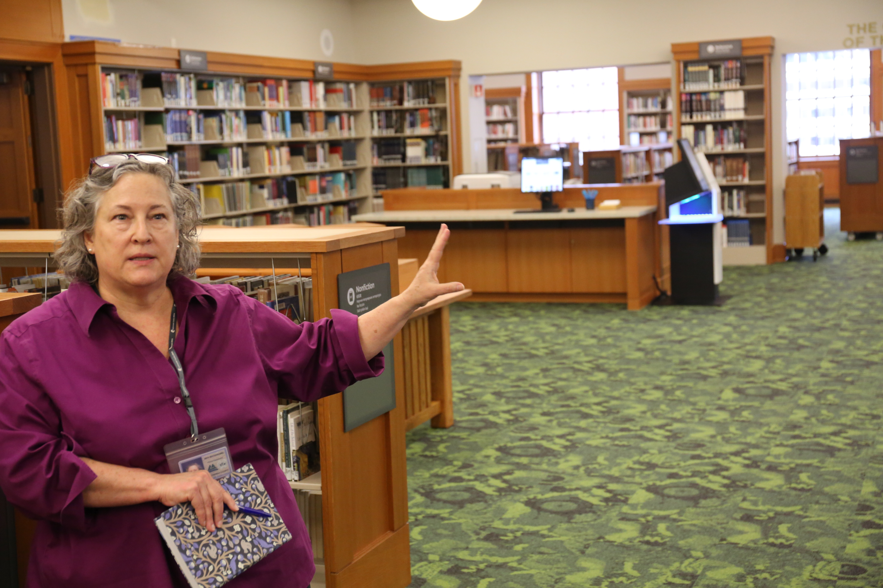 Downtown Portland’s Central Library reopens with decor, tech and ...