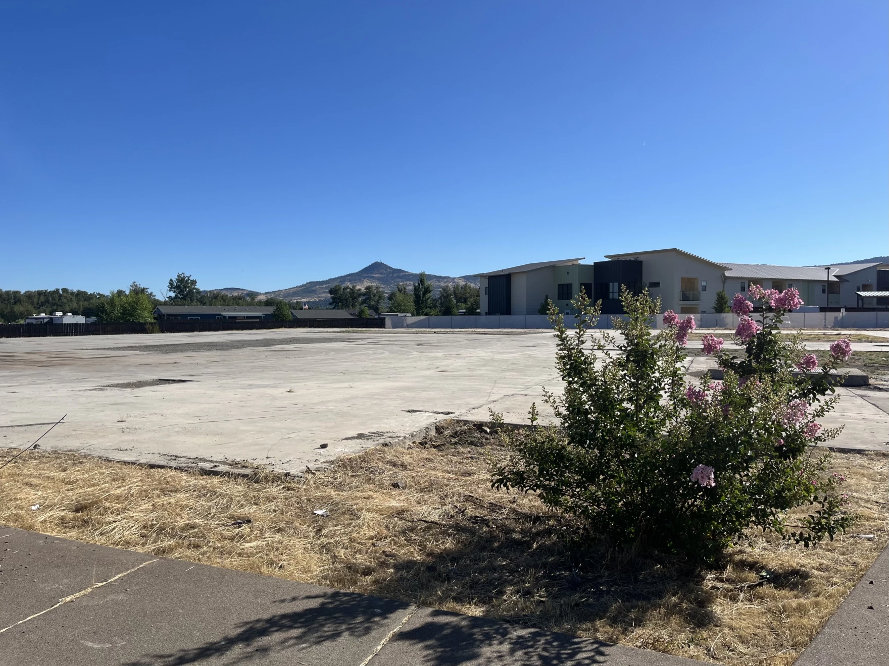 The site of the future Phoenix Commons housing project, shown on July 9, 2026.