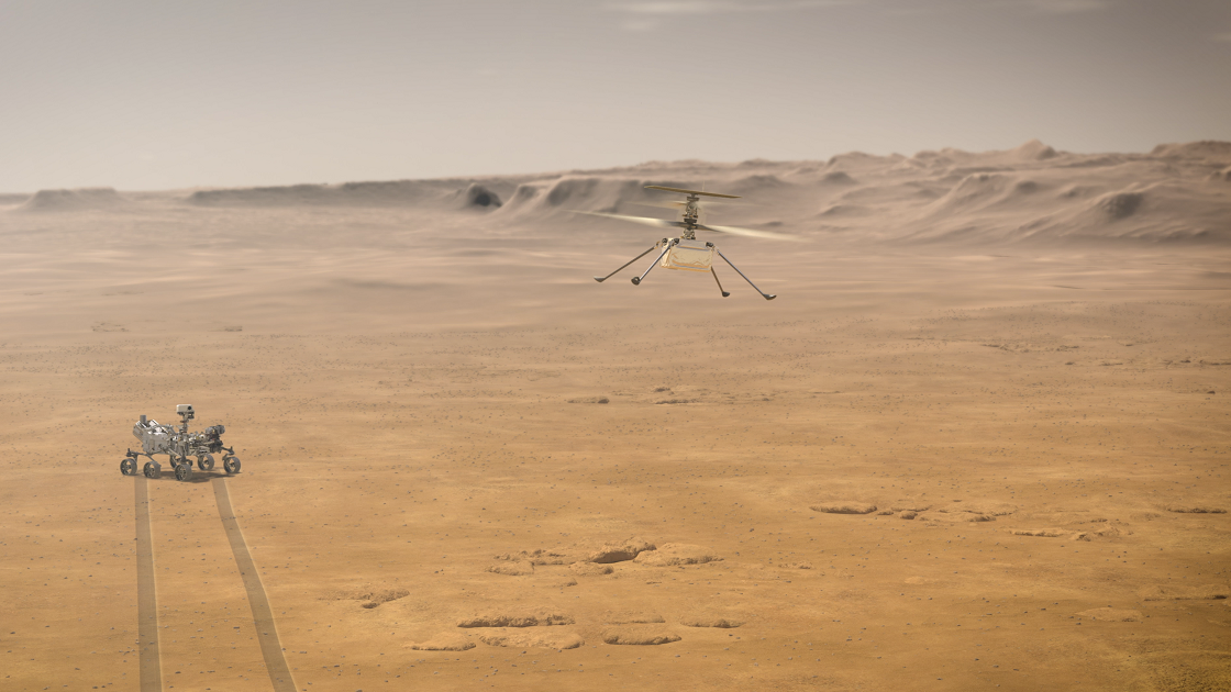 Znalezione obrazy dla zapytania: ingenuity drone mars
