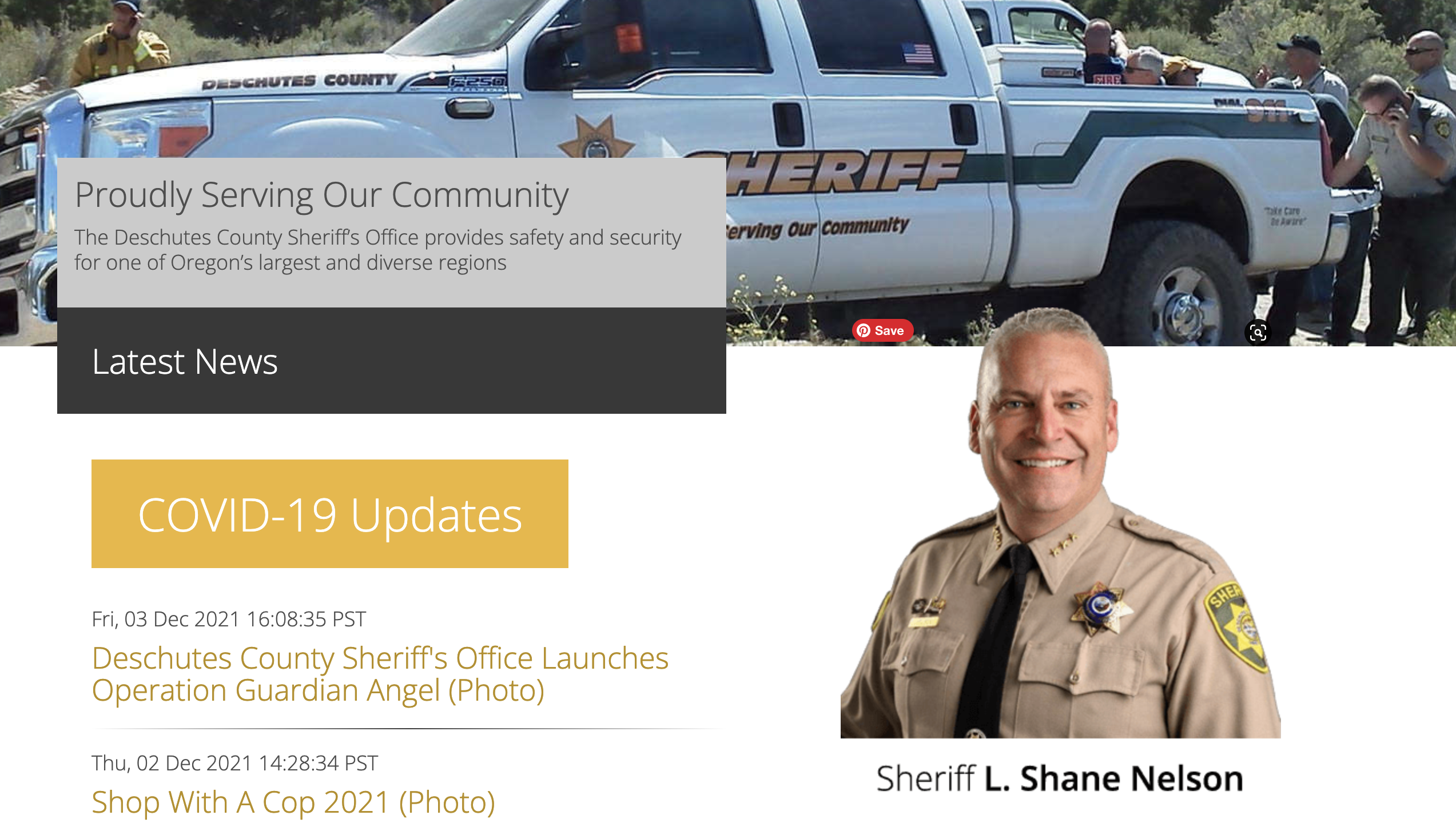 Employees describe culture of retaliation under Deschutes County Sheriff  Shane Nelson - OPB