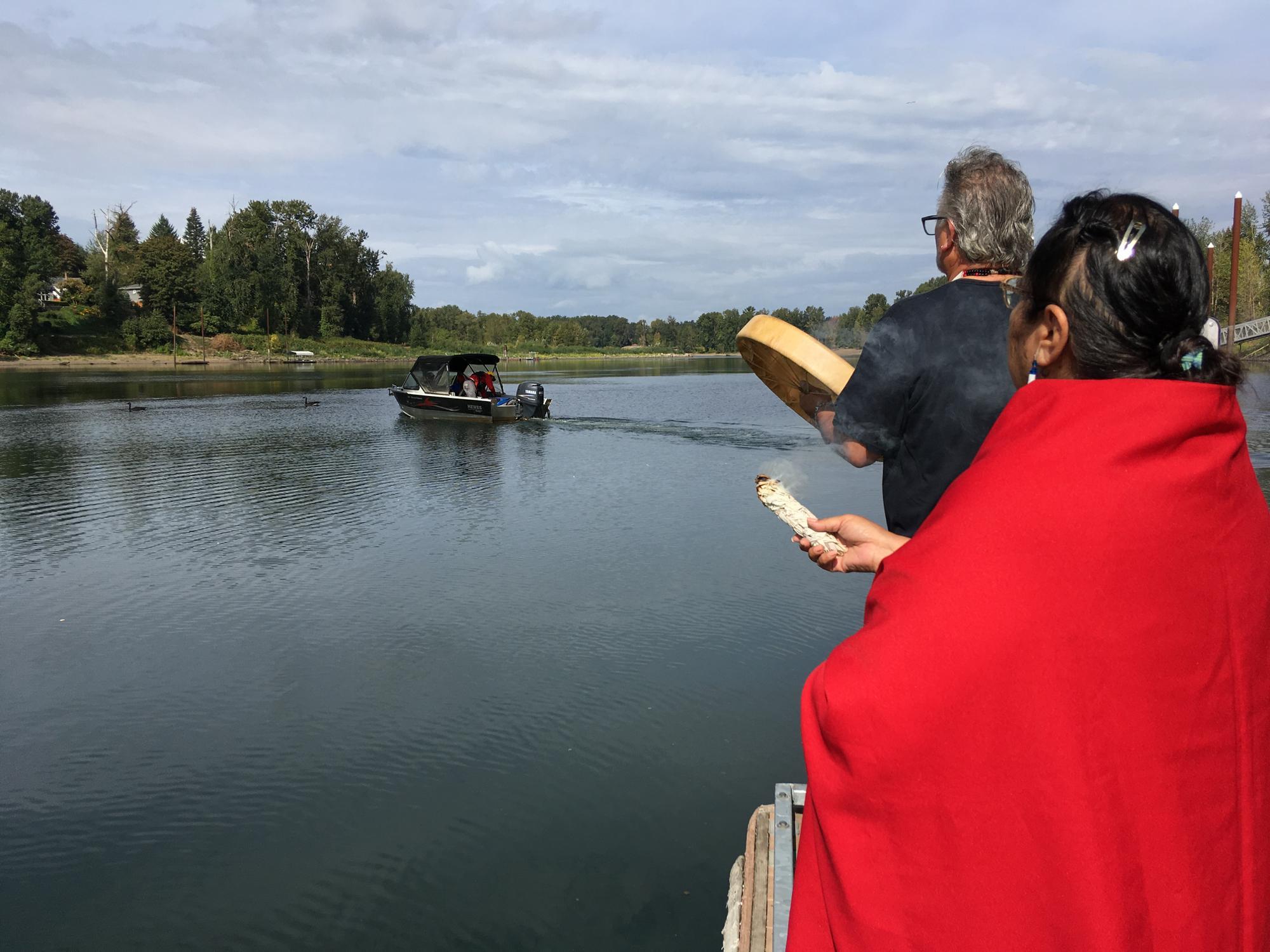 Grand Ronde Launch Upstream Battle To Build A Fishing Platform At  Willamette Falls - OPB
