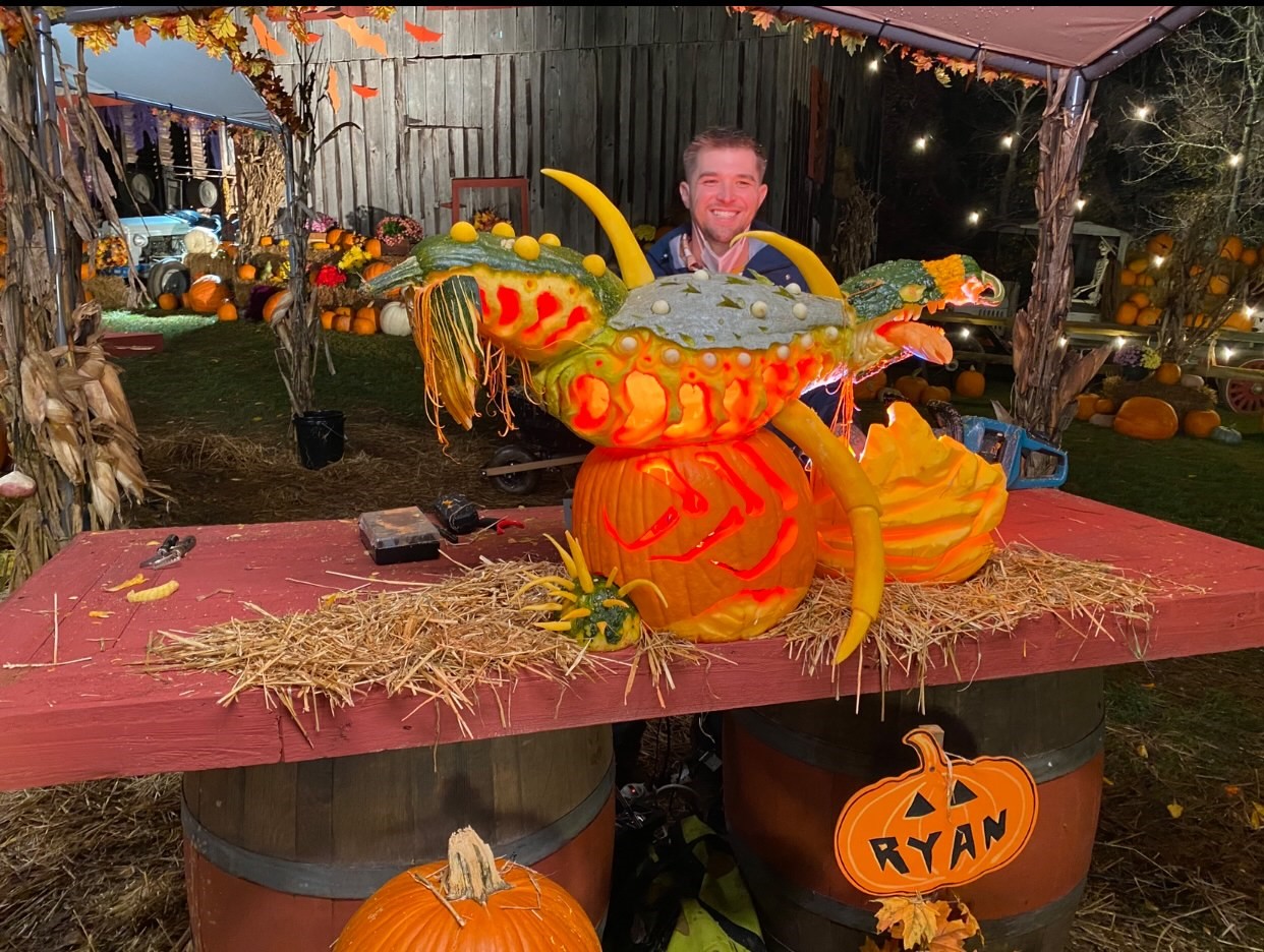 Las Vegas Sphere transforms into Halloween pumpkin