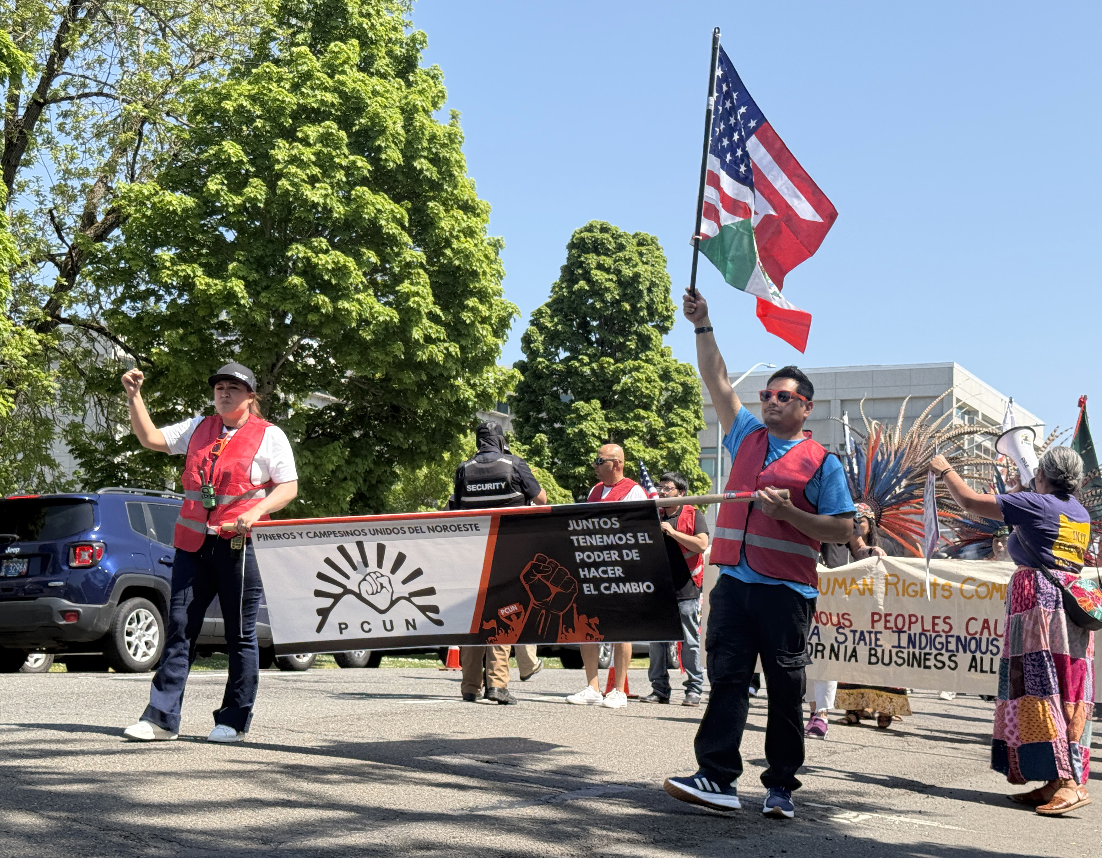 Farmworker, immigrant rights group take to the streets in Salem - OPB
