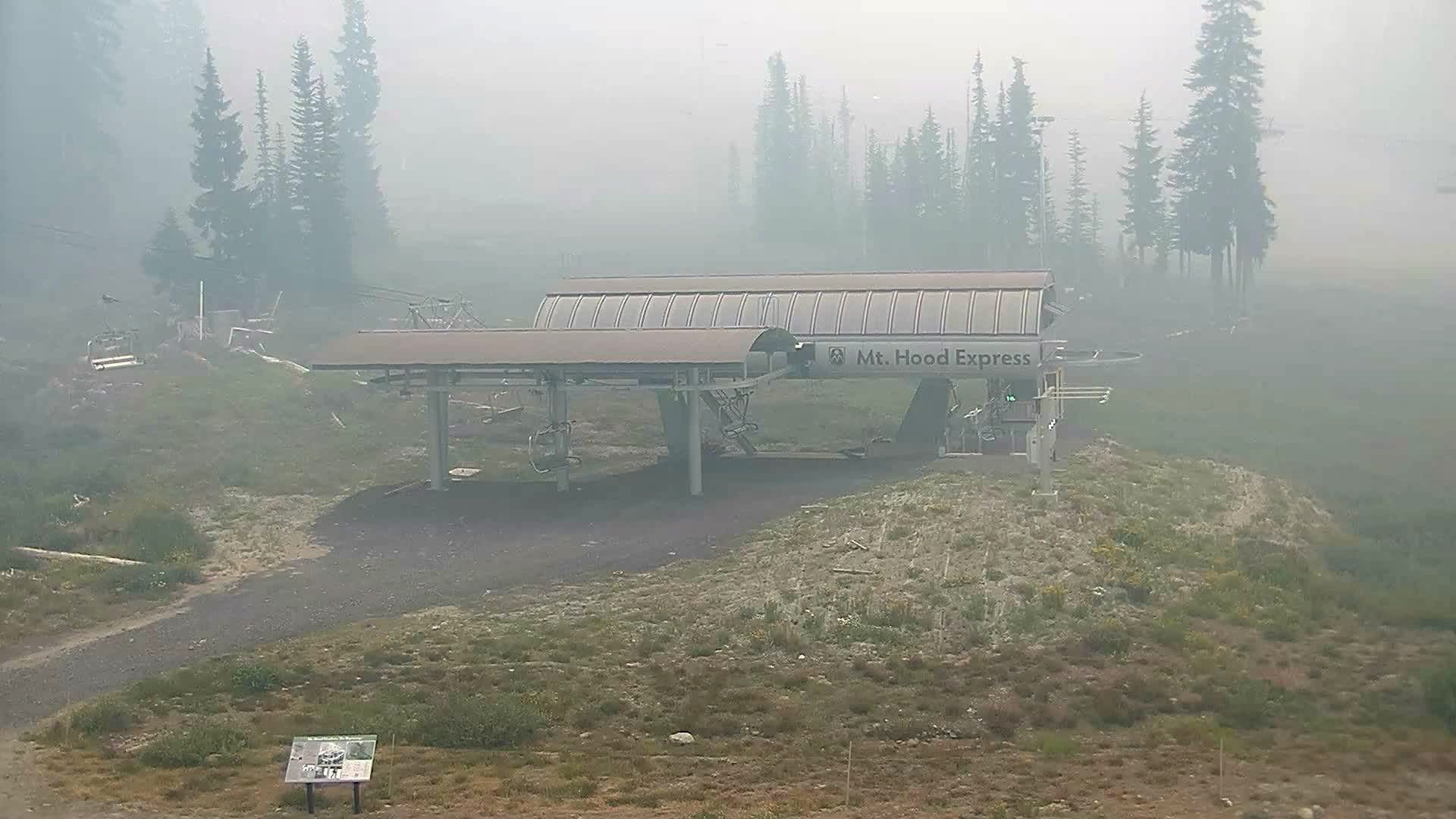 Mt. Hood Meadows posted this photo on their social media account Aug. 4, 2026, announcing that Meadows is under Level 3 (Go Now) evacuation.
