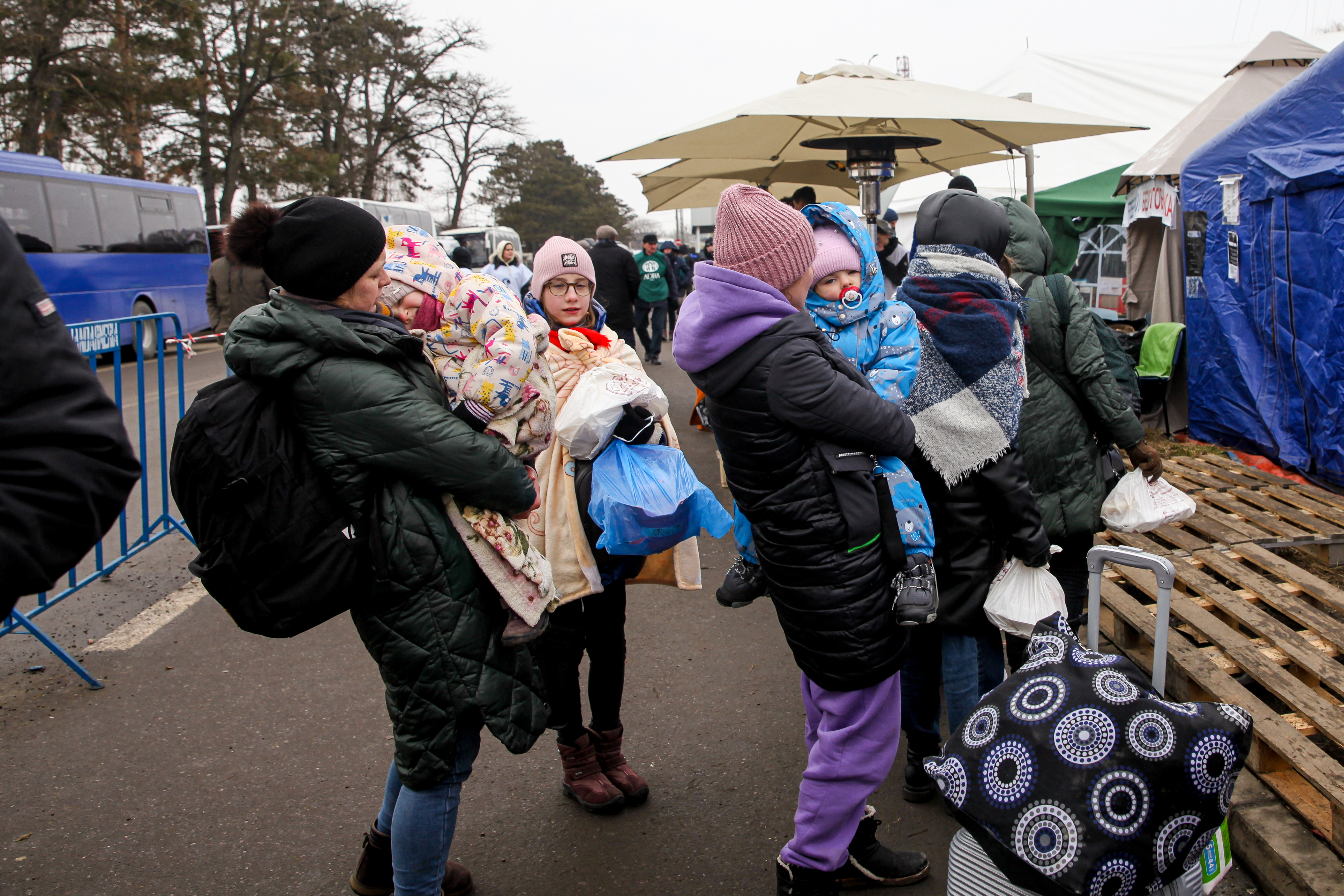 Aid workers with Portland-based Mercy Corps in Ukraine - OPB