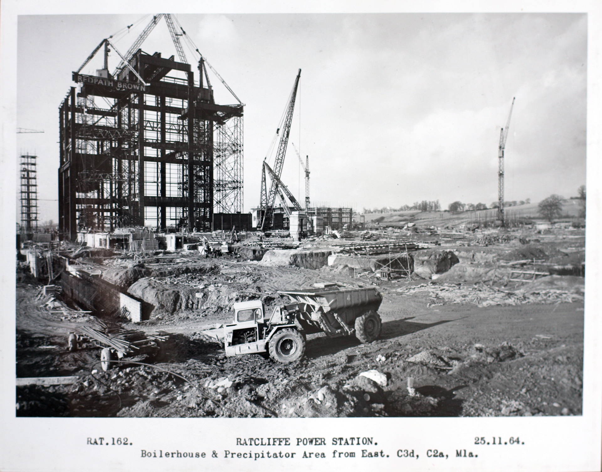 Construction of the Ratcliffe-on-Soar power station in 1964.