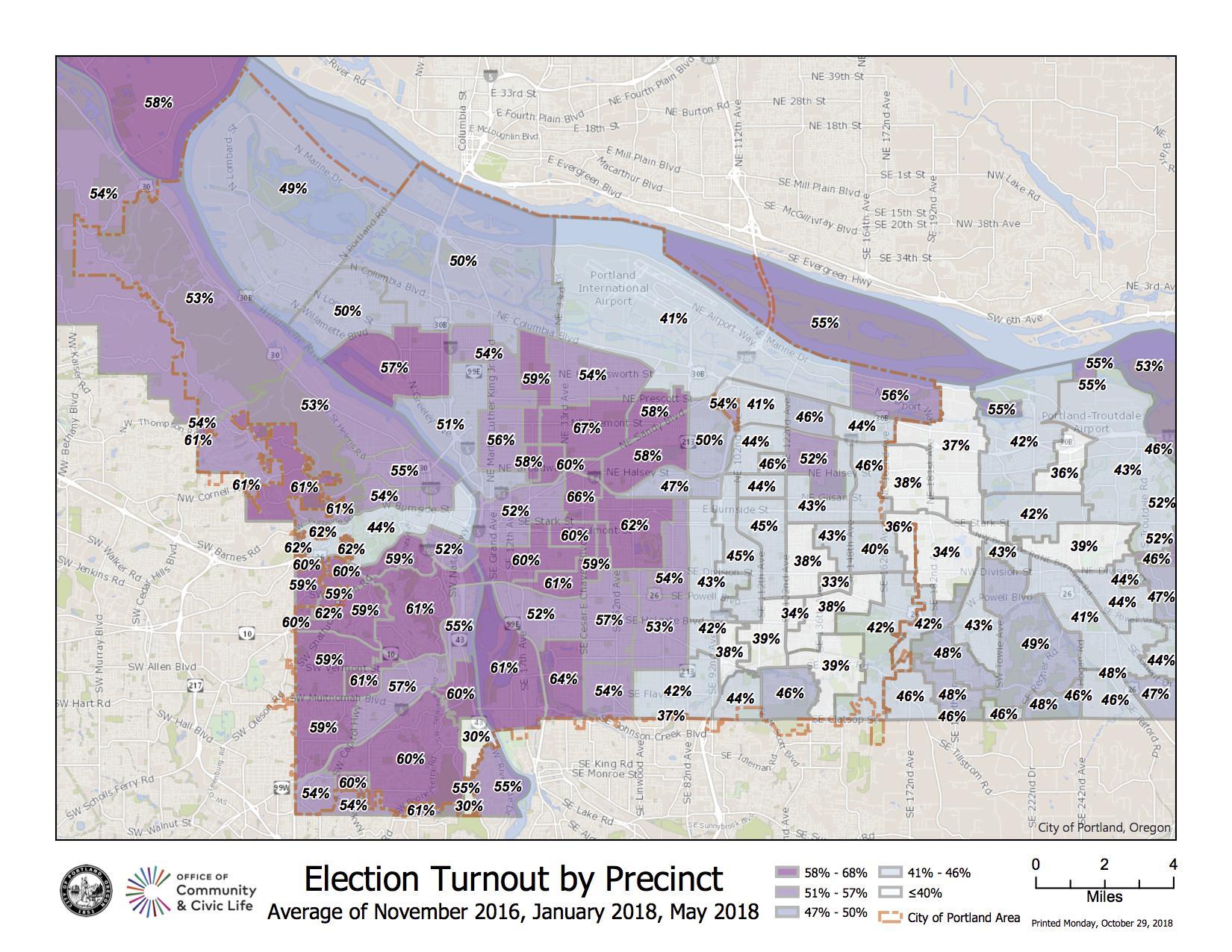 Multnomah County Precinct Map Chloe Eudaly Has Portland Workers Getting Out The Vote — Is That Legal? -  Opb