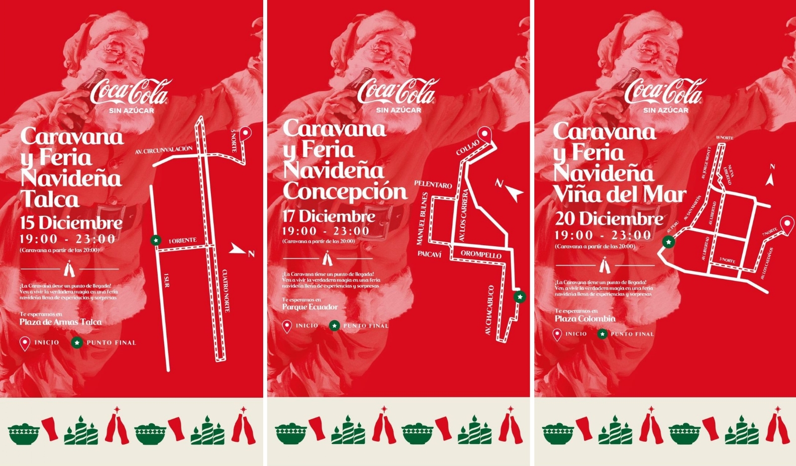 Caravana Navide a Coca Cola 2022 Estos son los horarios fechas y