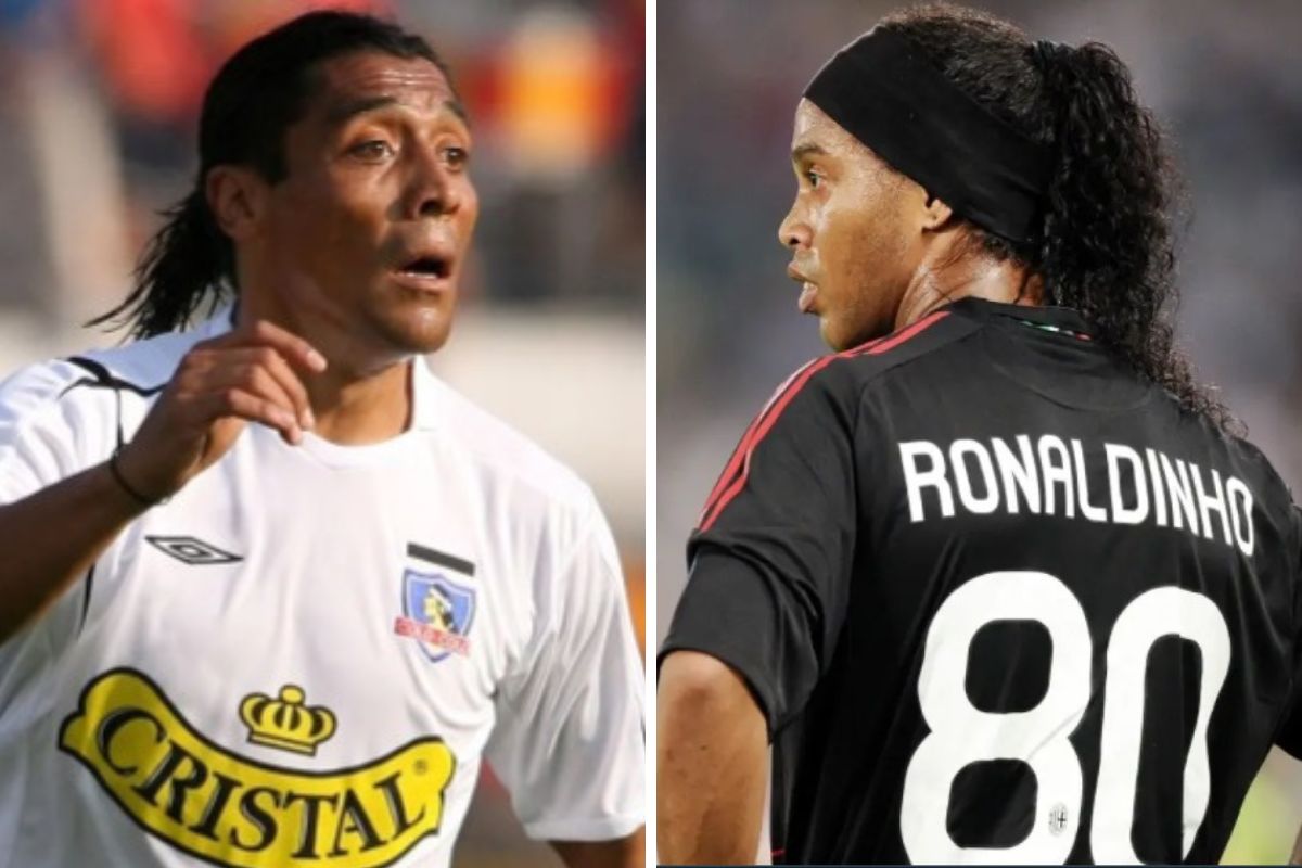 FOTOS | El papelón que vivió Ronaldinho en el partido de leyendas que se  jugó en Chile – En Cancha